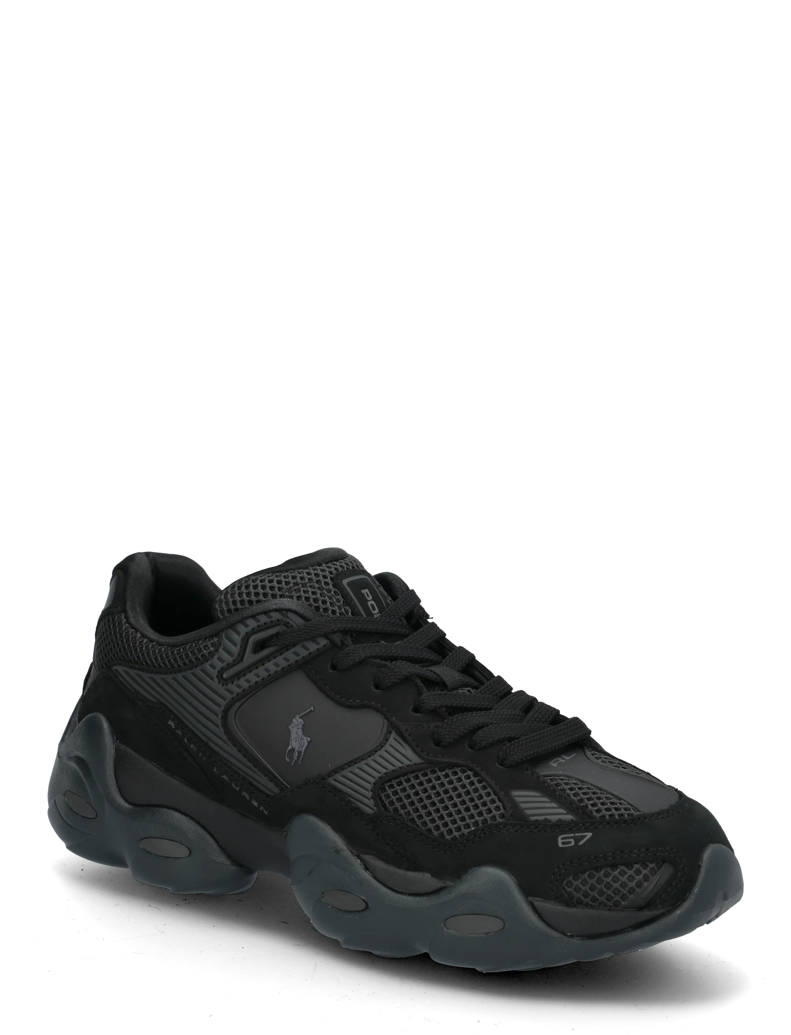 Polo Ralph Lauren MESH/NUBUCK-TRACKSTR 300-SK-LTL - Designers - BLACK/FADED BLACK / black