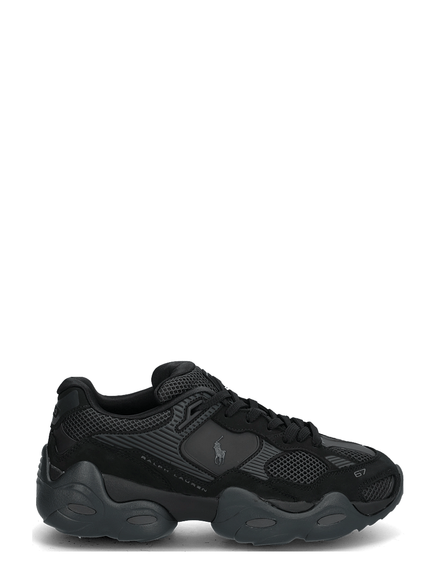 Polo Ralph Lauren - MESH/NUBUCK-TRACKSTR 300-SK-LTL - low-top sneaker - black/faded black - 2