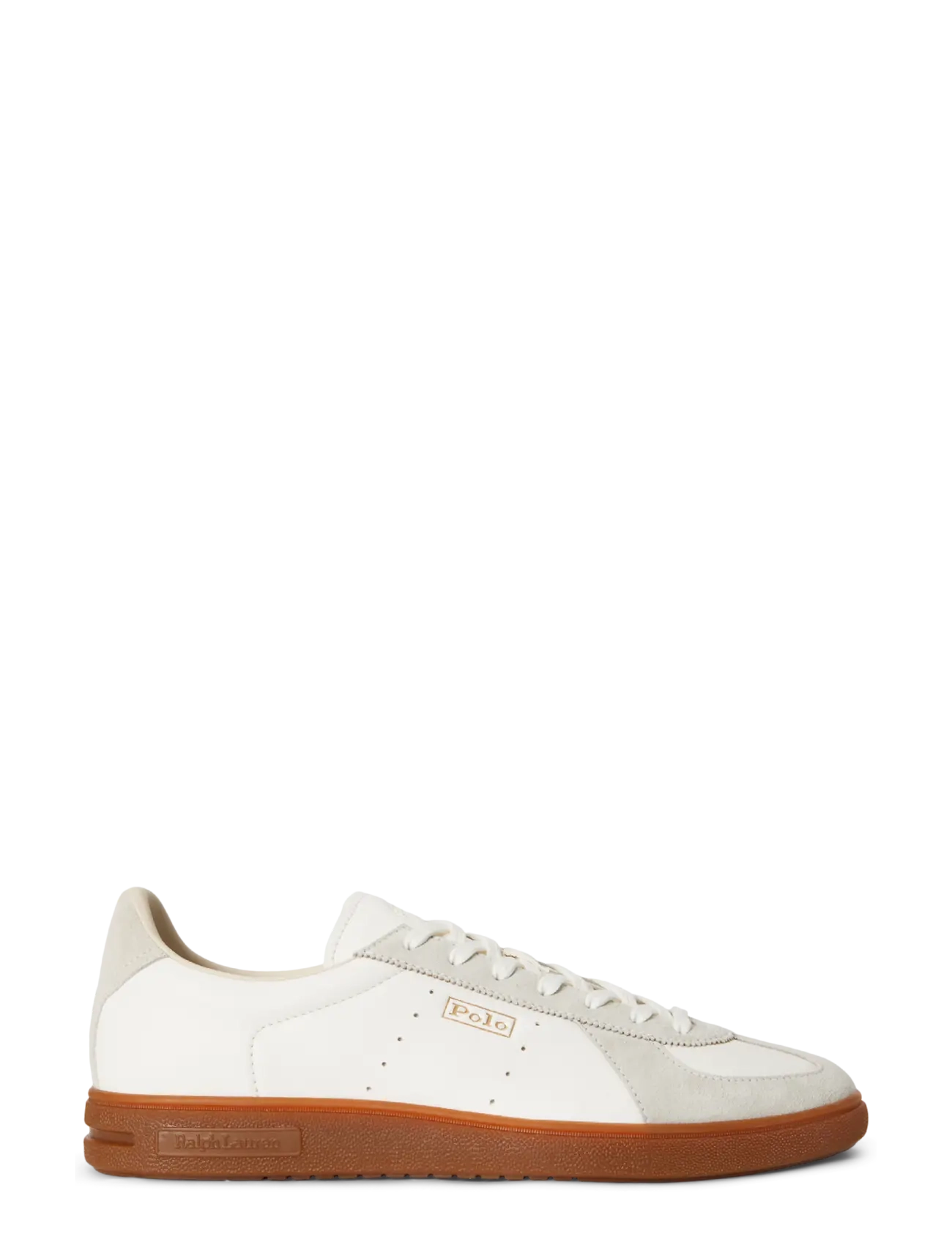 Polo Ralph Lauren Bedford Dress Leather-Suede Sneaker, 43, Sneakers, Weiß - Low-top Männerswear