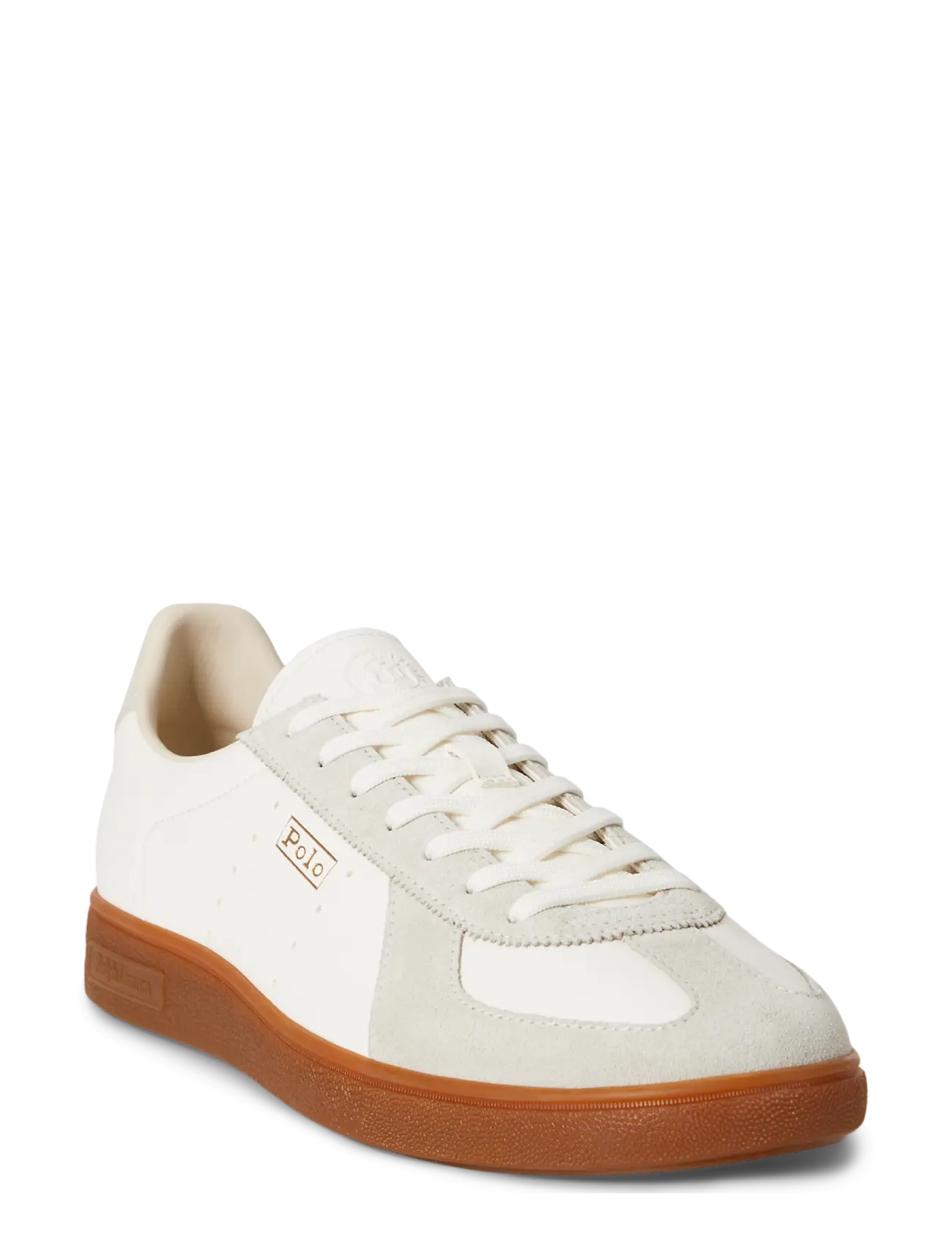 Polo Ralph Lauren - Bedford Dress Leather-Suede Sneaker - deckwash white/gr - 2