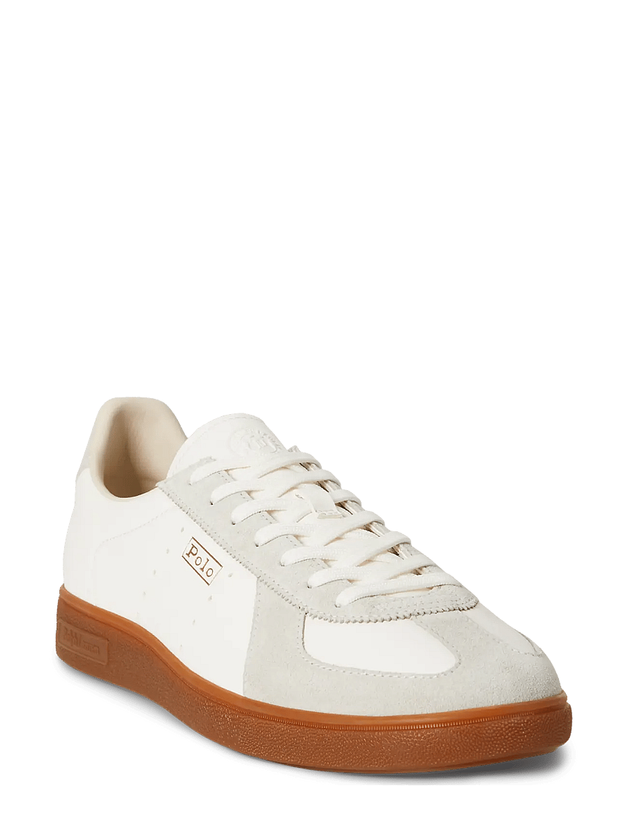 Polo Ralph Lauren - Bedford Dress Leather-Suede Sneaker - deckwash white/gr - 2
