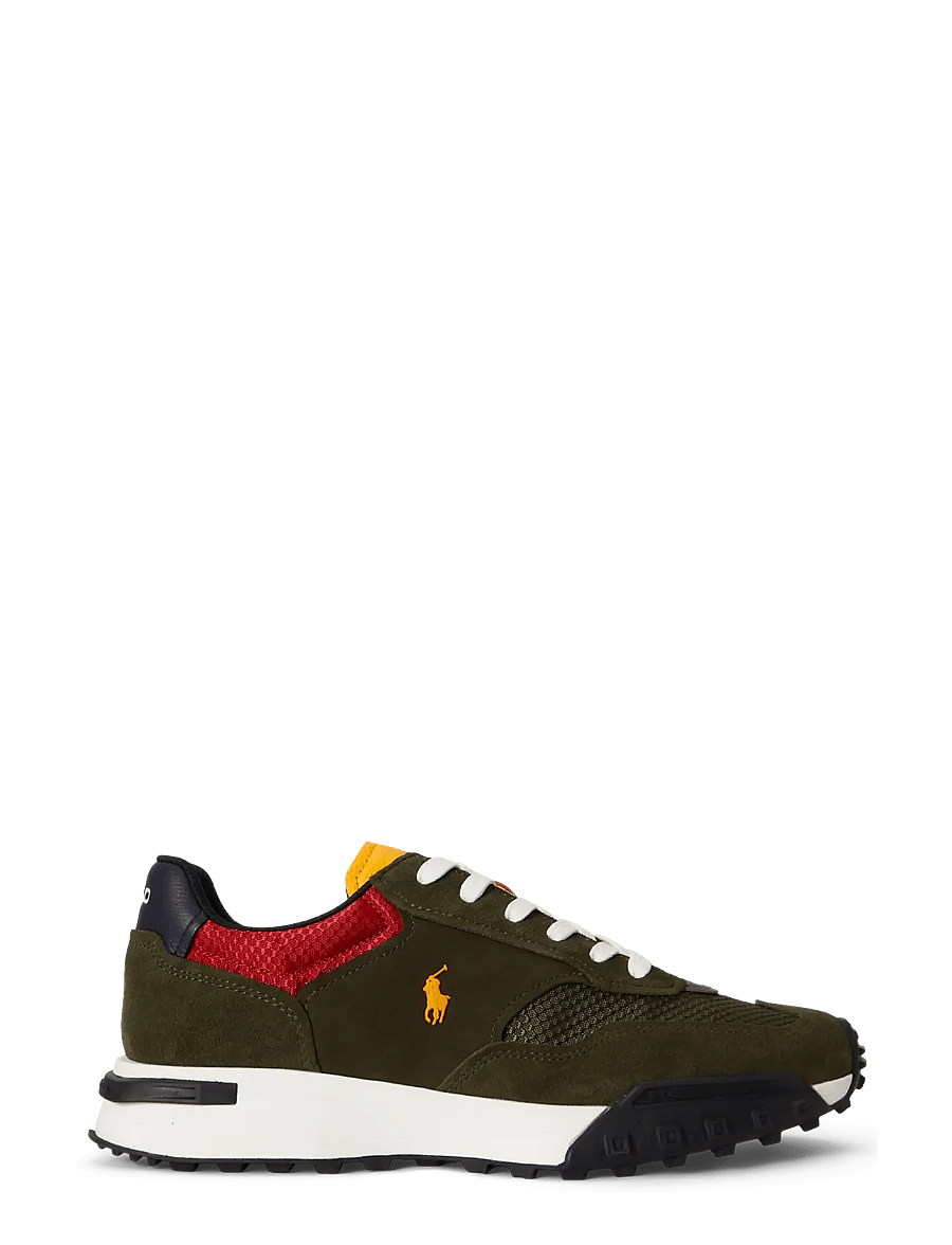 Polo Ralph Lauren - Eldridge Suede-Paneled Sneaker - madala säärega - estate olive mult - 0