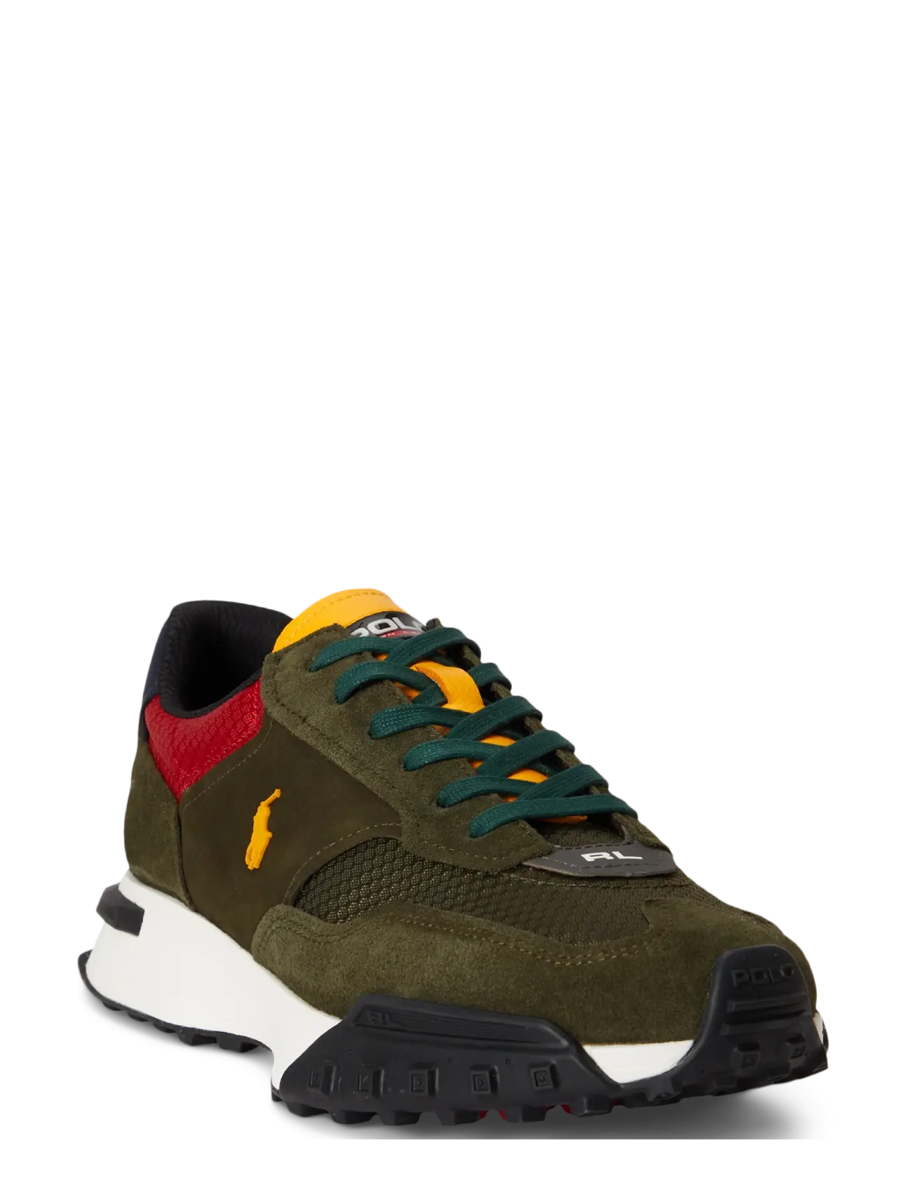 Polo Ralph Lauren - Eldridge Suede-Paneled Sneaker - madala säärega - estate olive mult - 1
