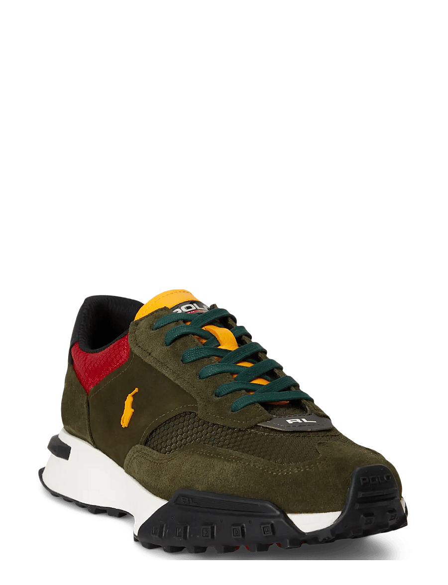 Polo Ralph Lauren - Eldridge Suede-Paneled Sneaker - madala säärega - estate olive mult - 1