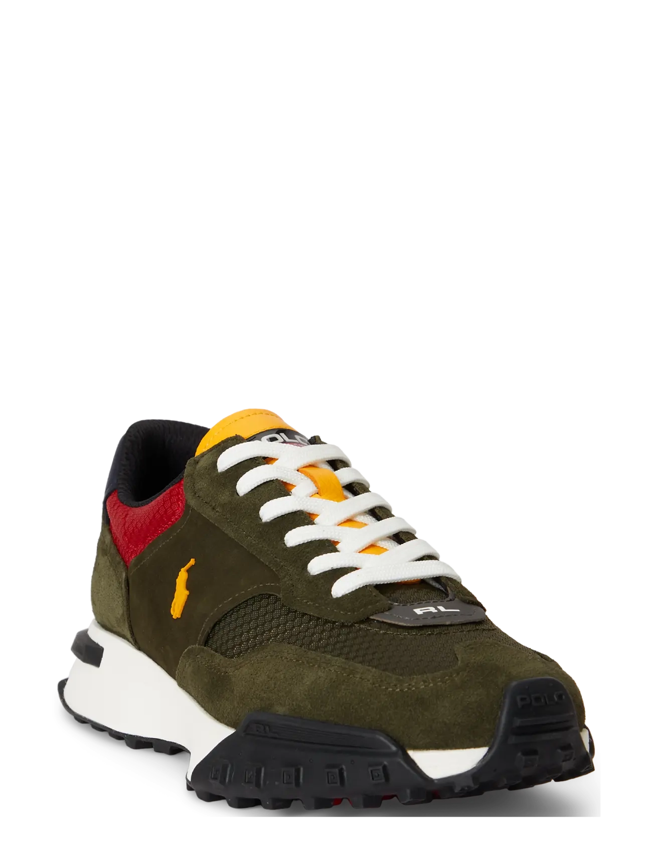 Polo Ralph Lauren - Eldridge Suede-Paneled Sneaker - madala säärega - estate olive mult - 3