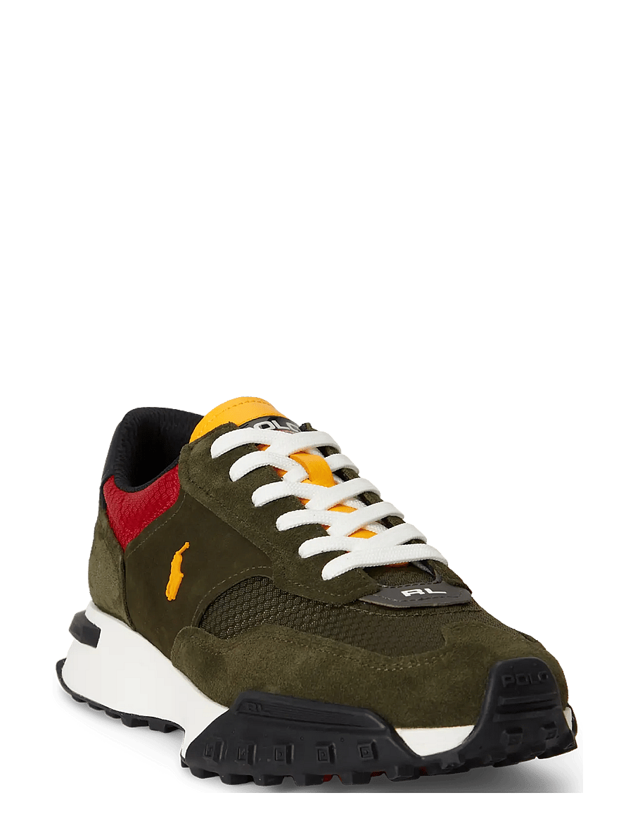 Polo Ralph Lauren - Eldridge Suede-Paneled Sneaker - madala säärega - estate olive mult - 3