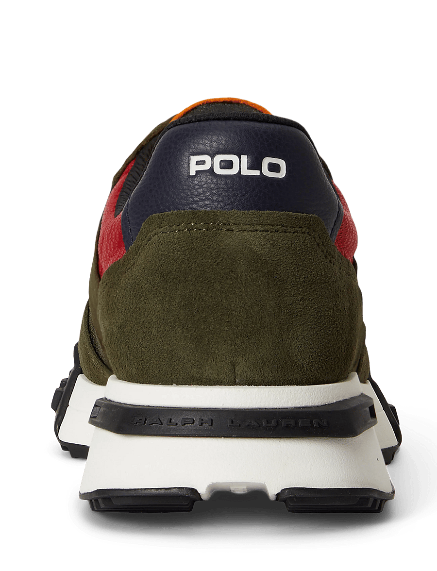 Polo Ralph Lauren - Eldridge Suede-Paneled Sneaker - madala säärega - estate olive mult - 4