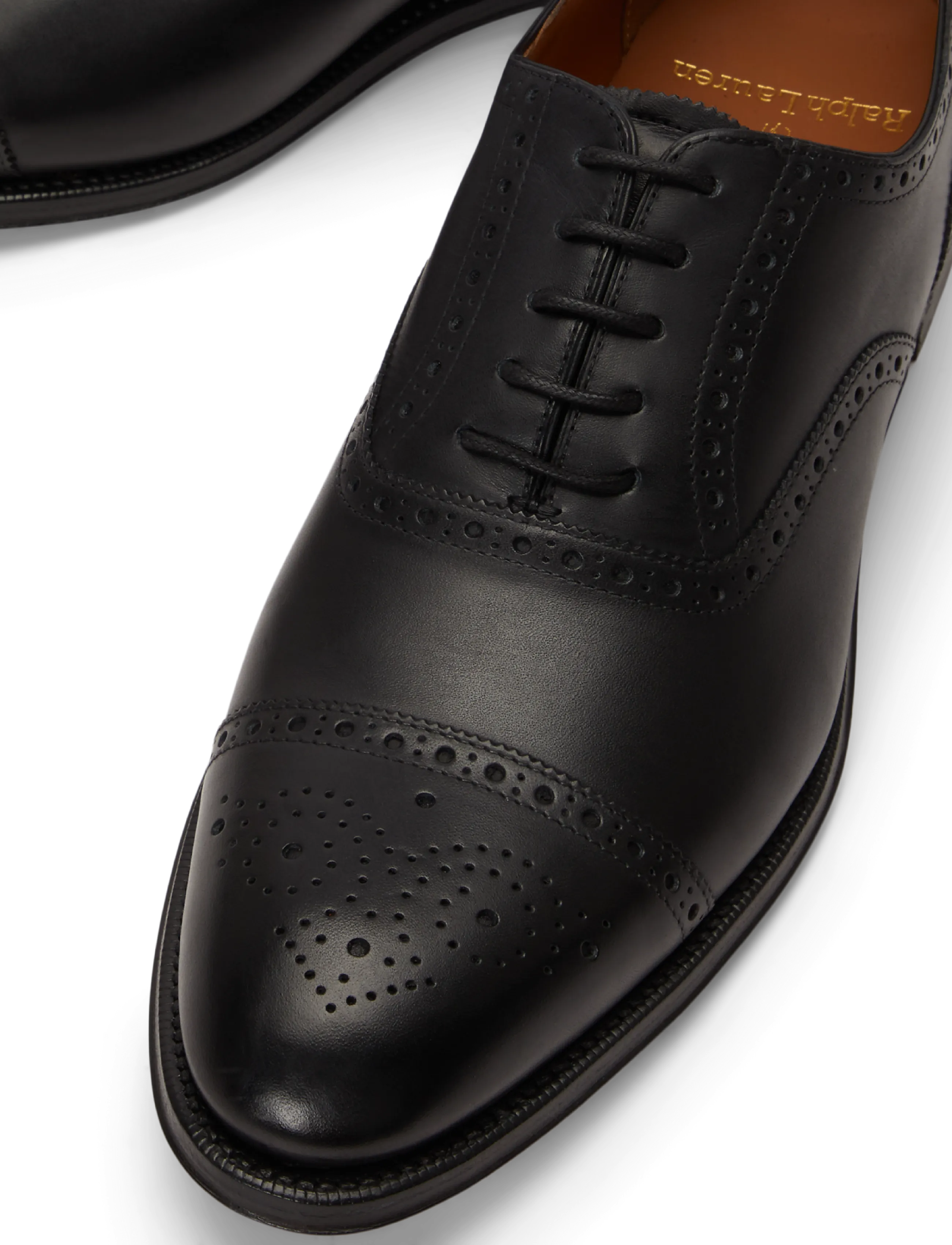 Polo Ralph Lauren - Maestra Calfskin Cap-Toe Shoe - business - black - 4