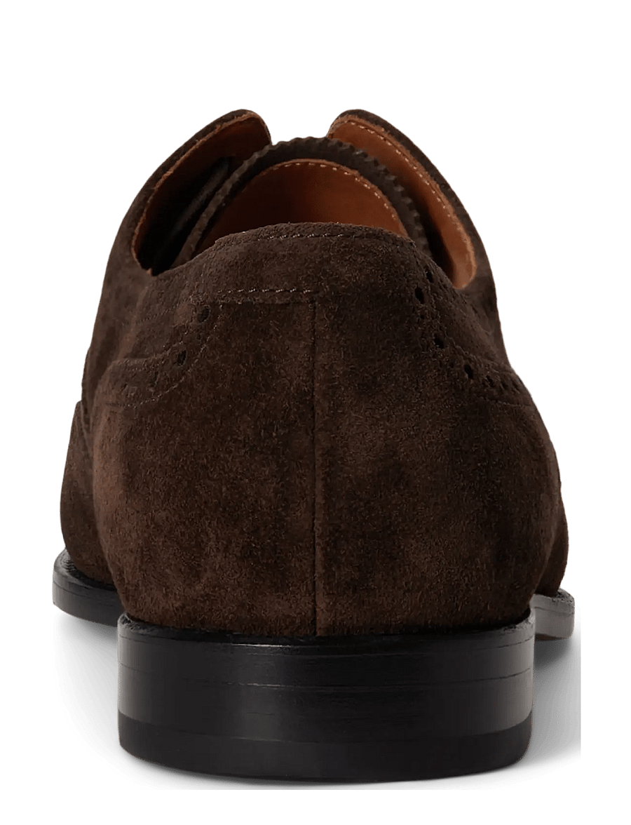 Polo Ralph Lauren - Owen Suede Wingtip Shoe - lackschuhe - dark chocolate - 1