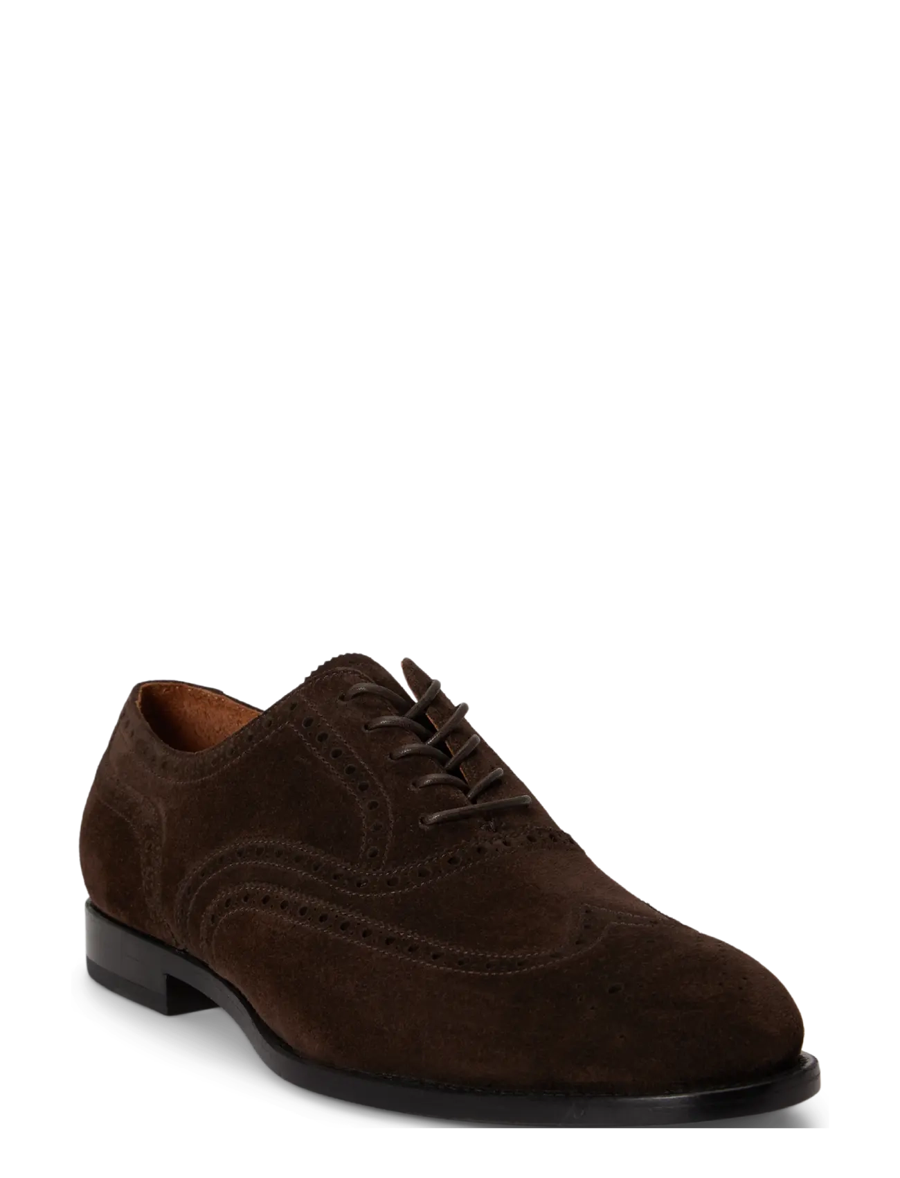 Polo Ralph Lauren - Owen Suede Wingtip Shoe - lackschuhe - dark chocolate - 3
