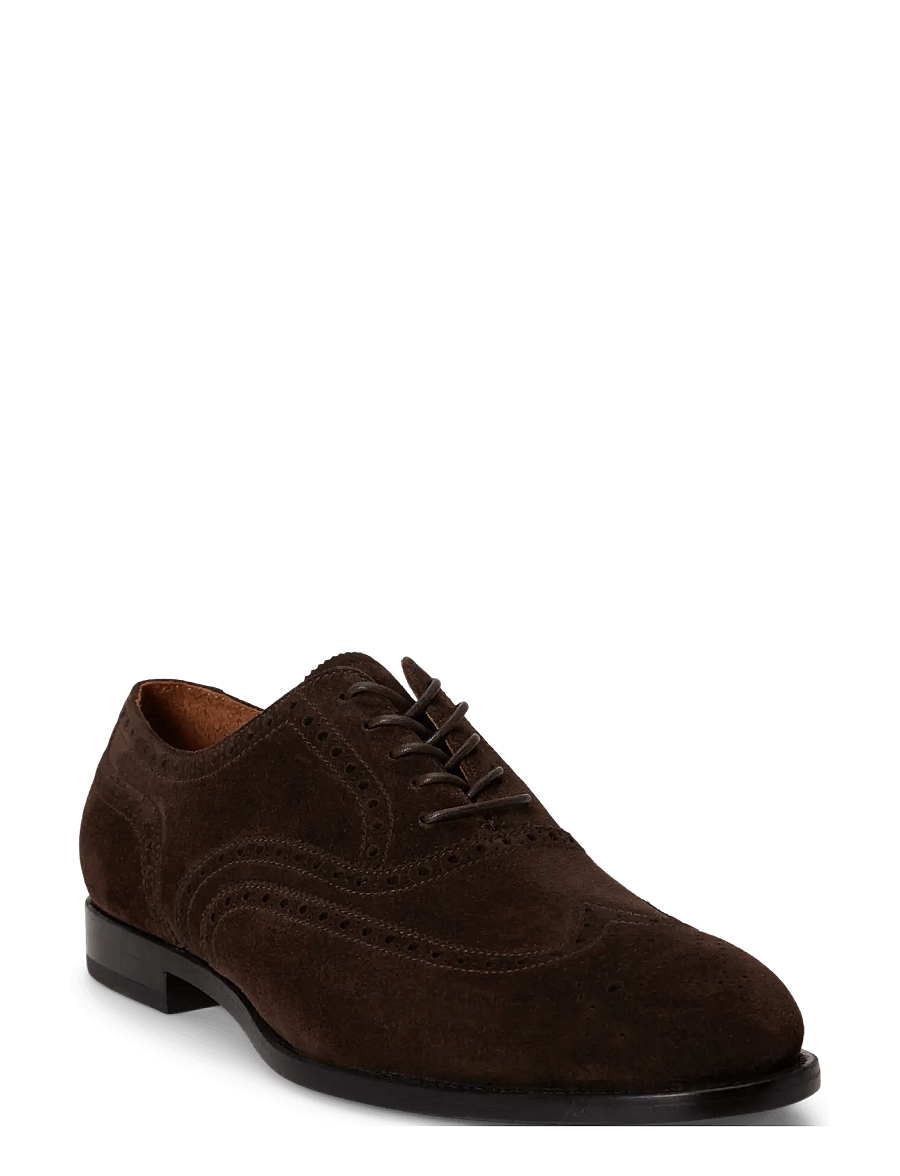 Polo Ralph Lauren - Owen Suede Wingtip Shoe - lackschuhe - dark chocolate - 3