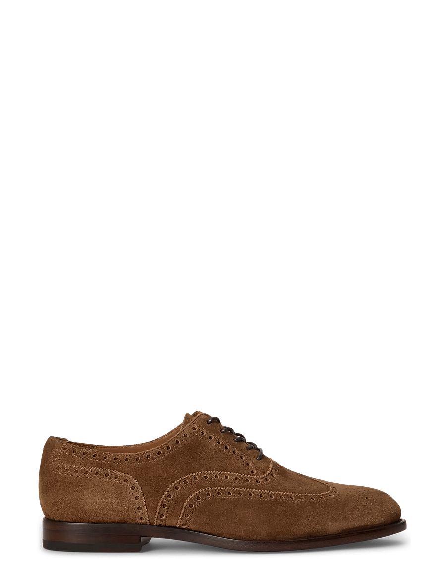 Polo Ralph Lauren - Owen Suede Wingtip Shoe - lackschuhe - vintage new pale - 0