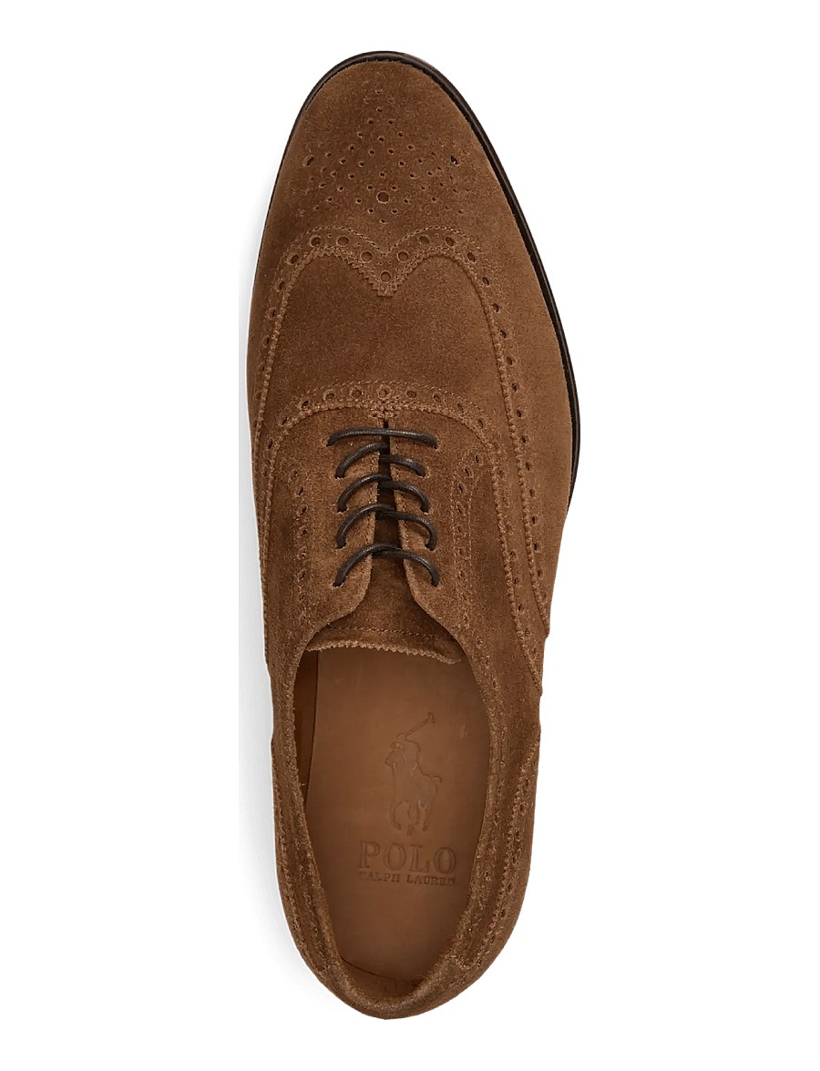 Polo Ralph Lauren - Owen Suede Wingtip Shoe - lackschuhe - vintage new pale - 2