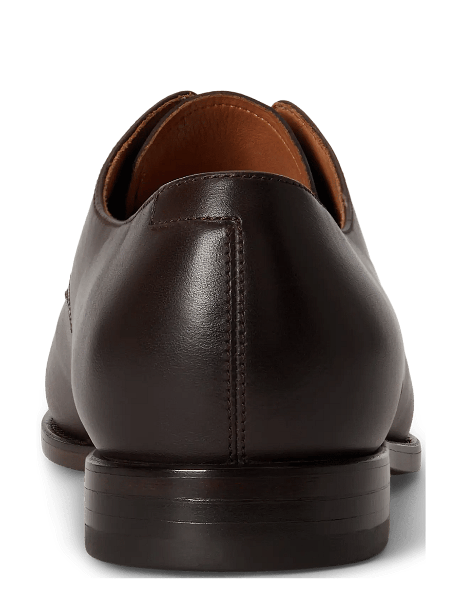 Polo Ralph Lauren - Owen Leather Cap-Toe Shoe - oxford-schuhe - dark brown - 1