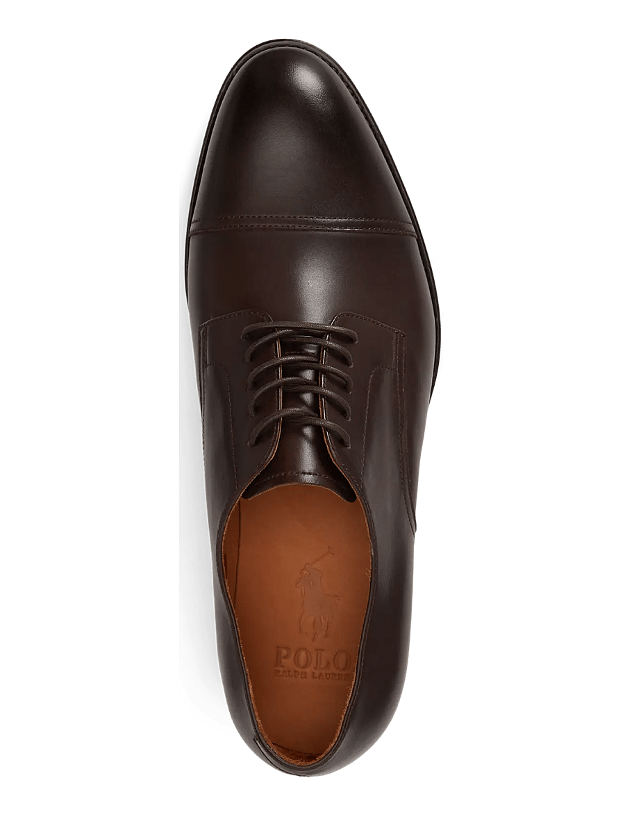Polo Ralph Lauren - Owen Leather Cap-Toe Shoe - oxford-schuhe - dark brown - 3