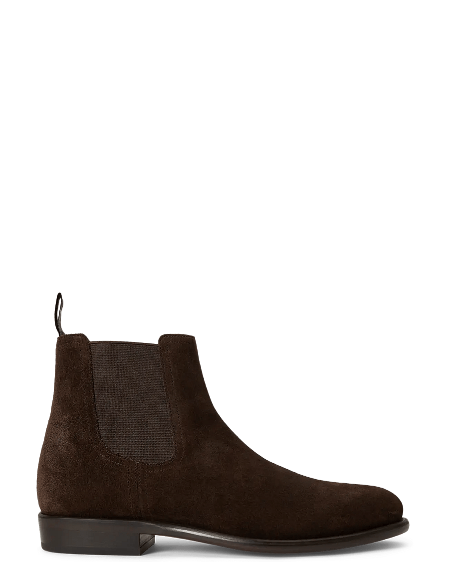 Polo Ralph Lauren - Owen Suede Chelsea Boot - chelsea boots - dark chocolate - 0