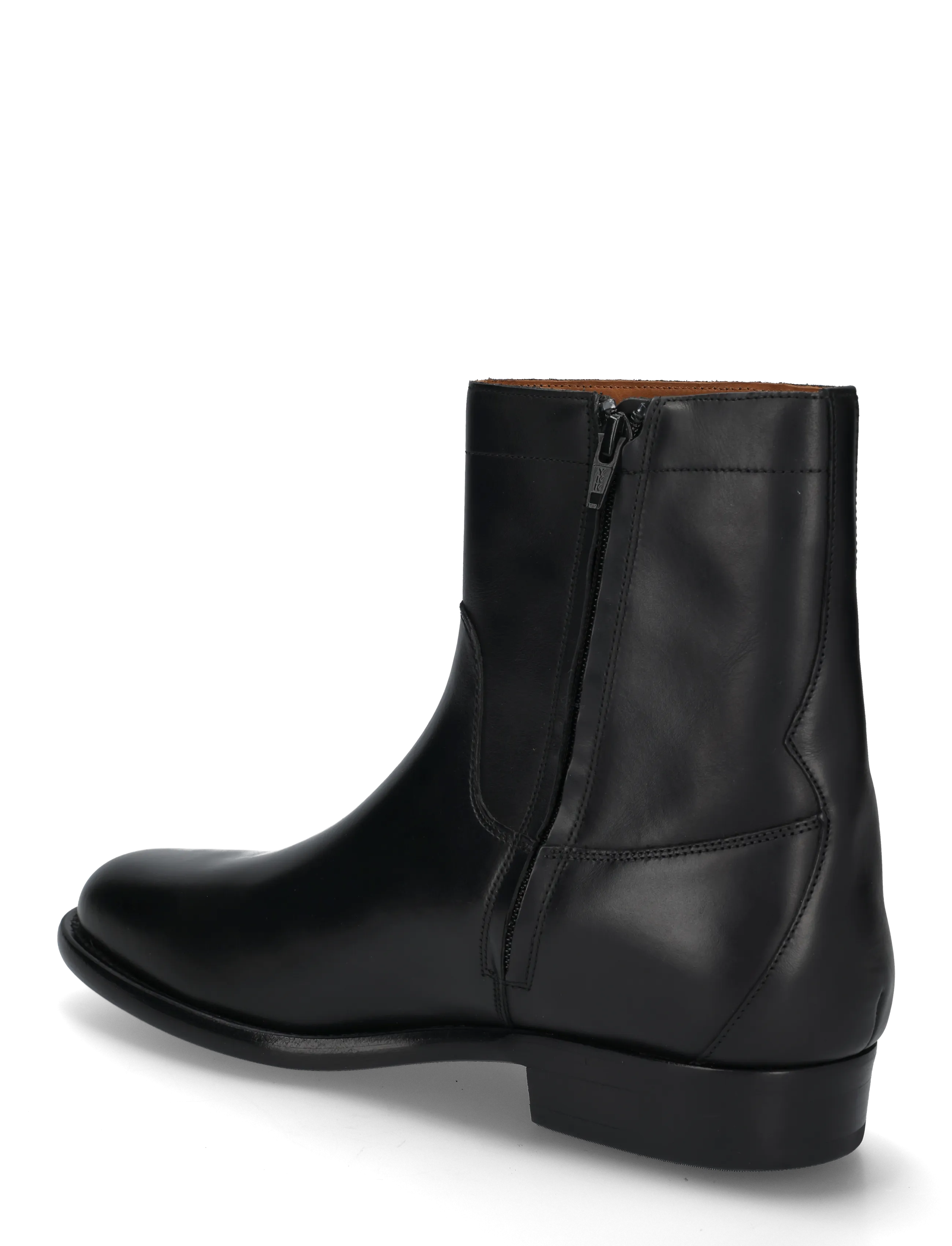 Polo Ralph Lauren - Owen Leather Zip Ankle Boot - chelsea boots - black - 1
