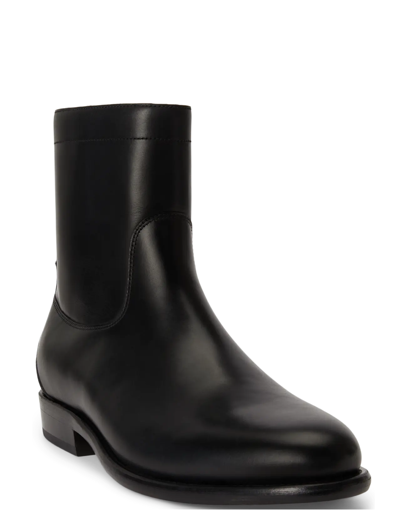 Polo Ralph Lauren - Owen Leather Zip Ankle Boot - black - 1