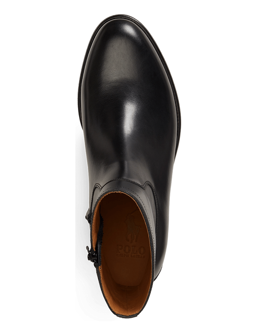 Polo Ralph Lauren - Owen Leather Zip Ankle Boot - chelsea boots - black - 2