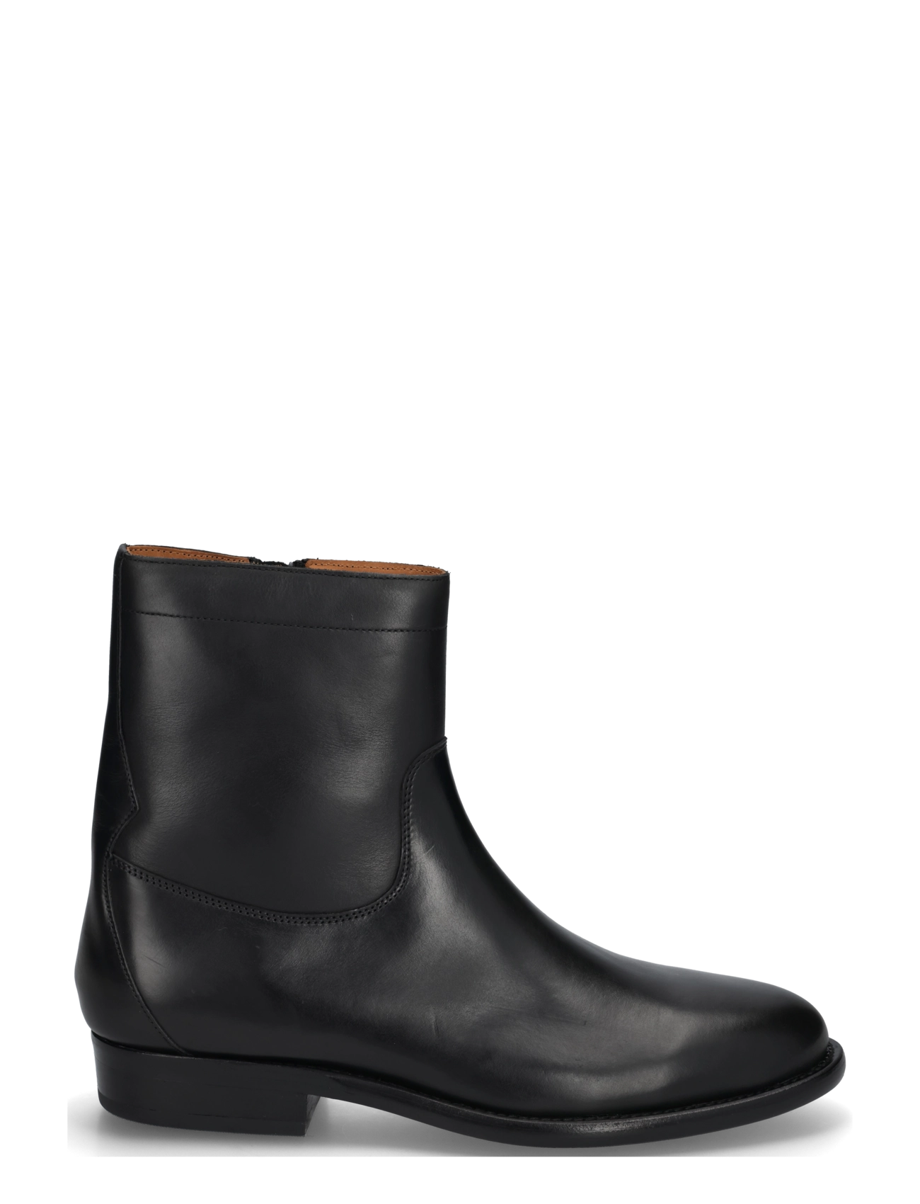 Polo Ralph Lauren - Owen Leather Zip Ankle Boot - chelsea-saapad - black - 2