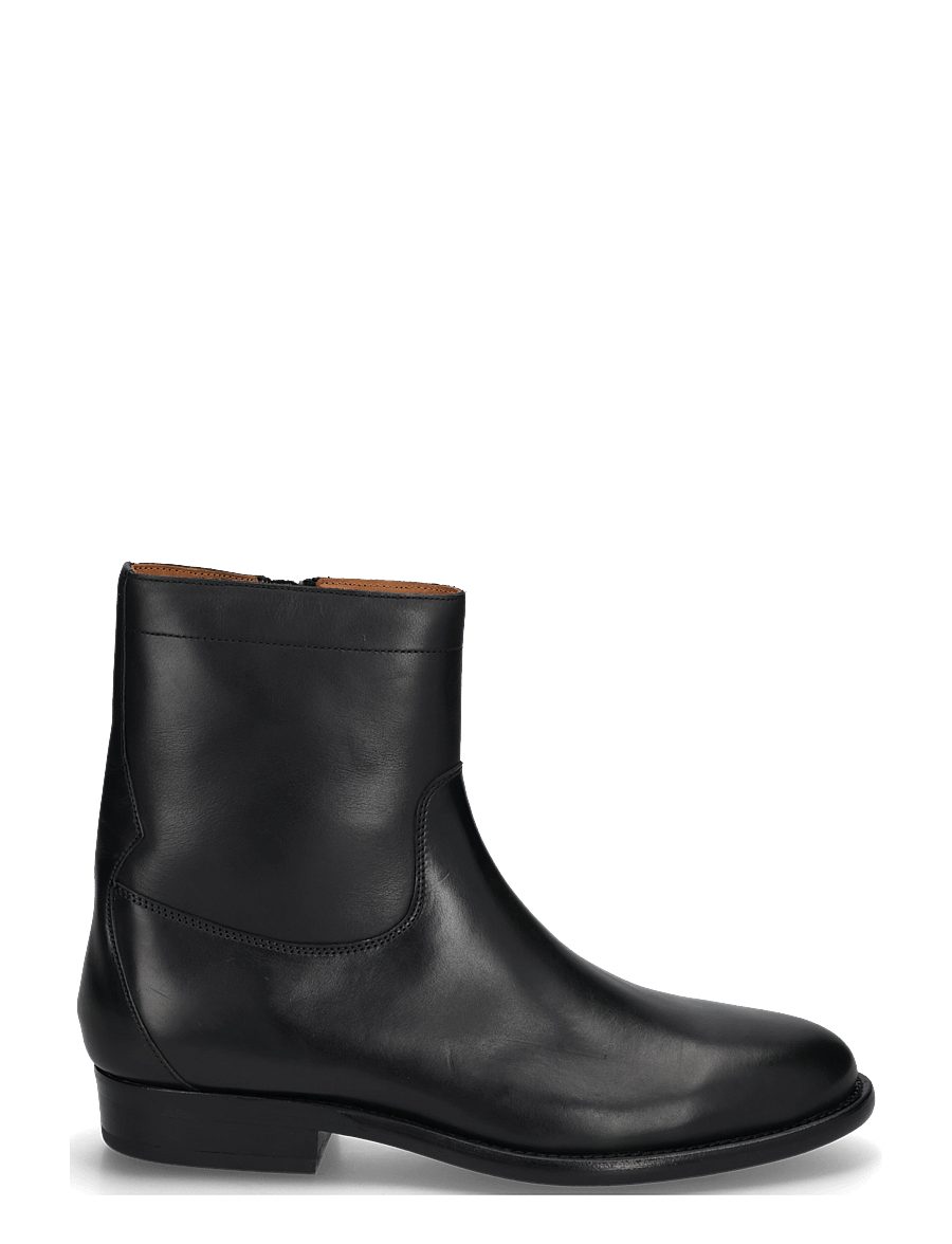 Polo Ralph Lauren - Owen Leather Zip Ankle Boot - chelsea-saapad - black - 2