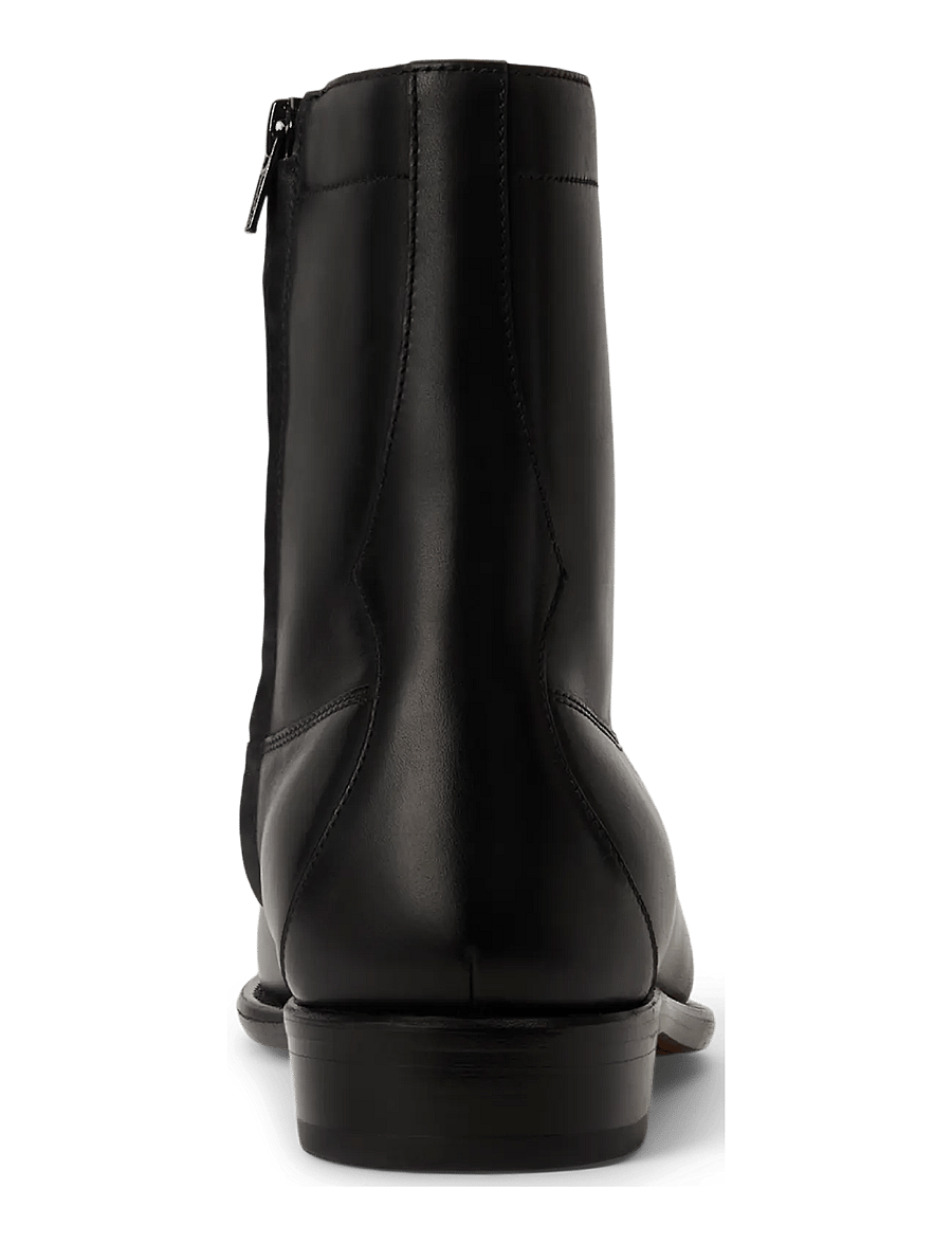 Polo Ralph Lauren - Owen Leather Zip Ankle Boot - black - 2