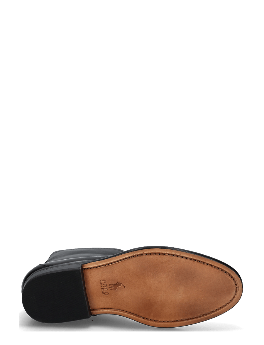 Polo Ralph Lauren - Owen Leather Zip Ankle Boot - chelsea-saapad - black - 4