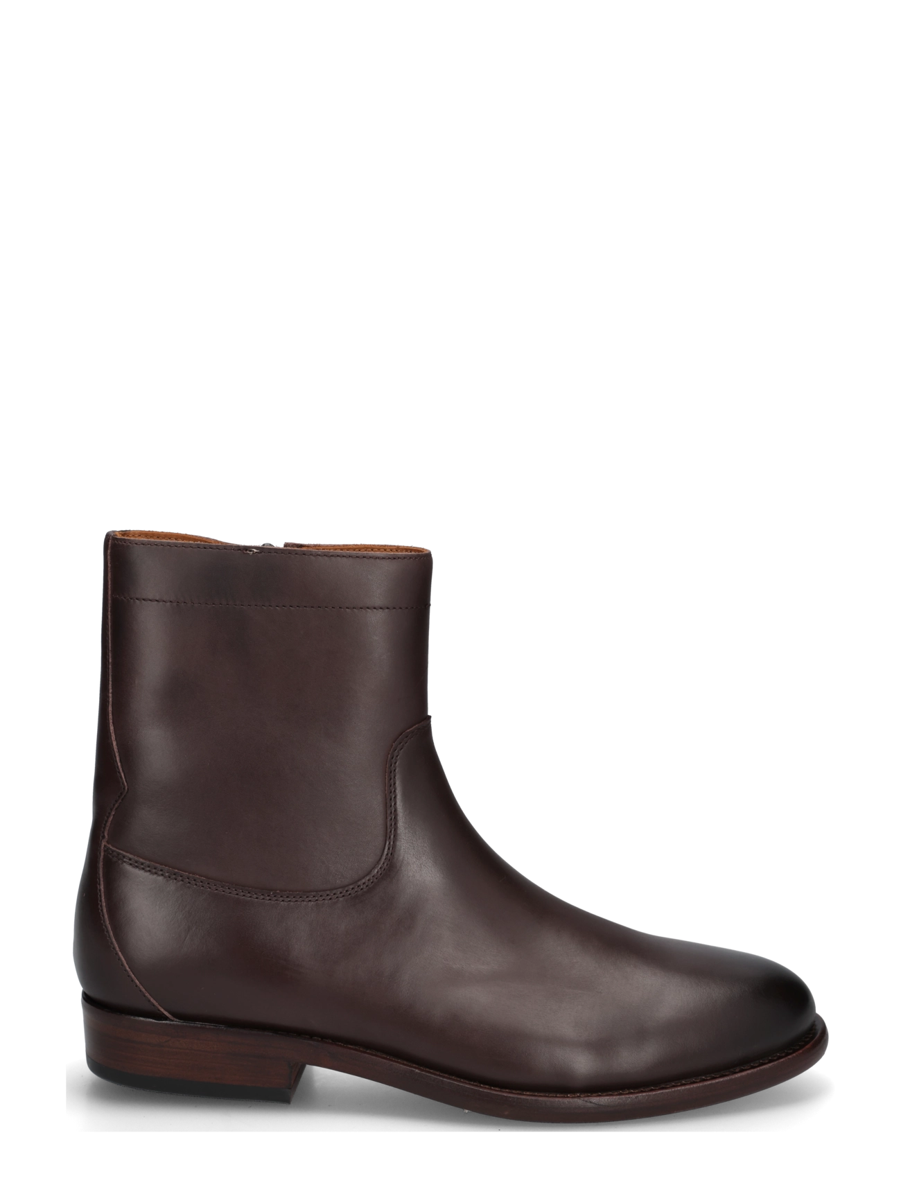 Polo Ralph Lauren - Owen Leather Zip Ankle Boot - chelsea boots - dark brown - 2