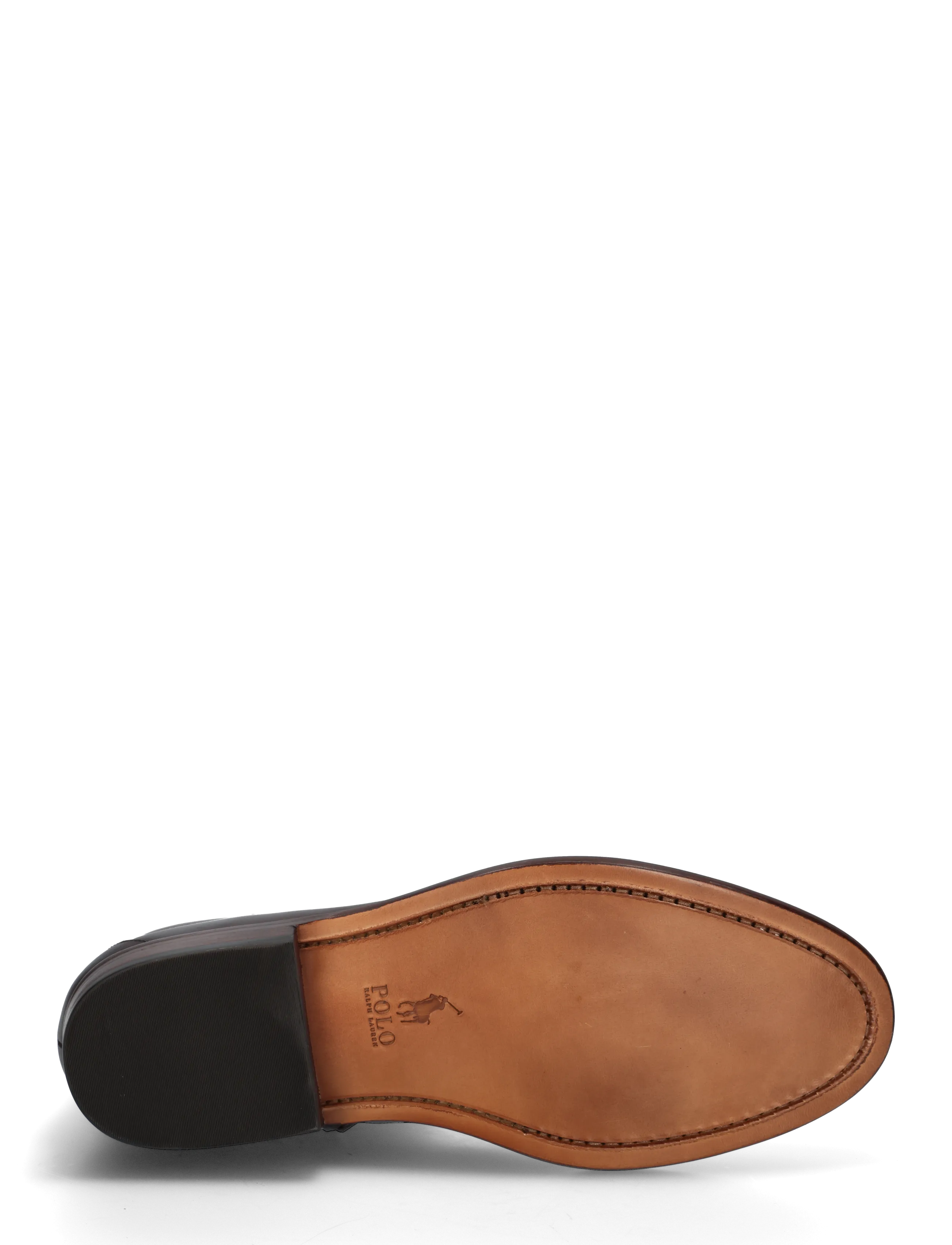 Polo Ralph Lauren - Owen Leather Zip Ankle Boot - boots - dark brown - 4