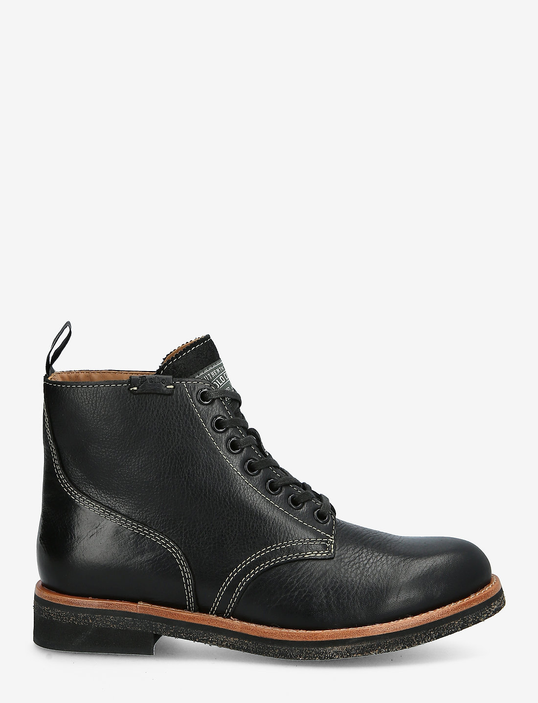 Black high top polo sales boots