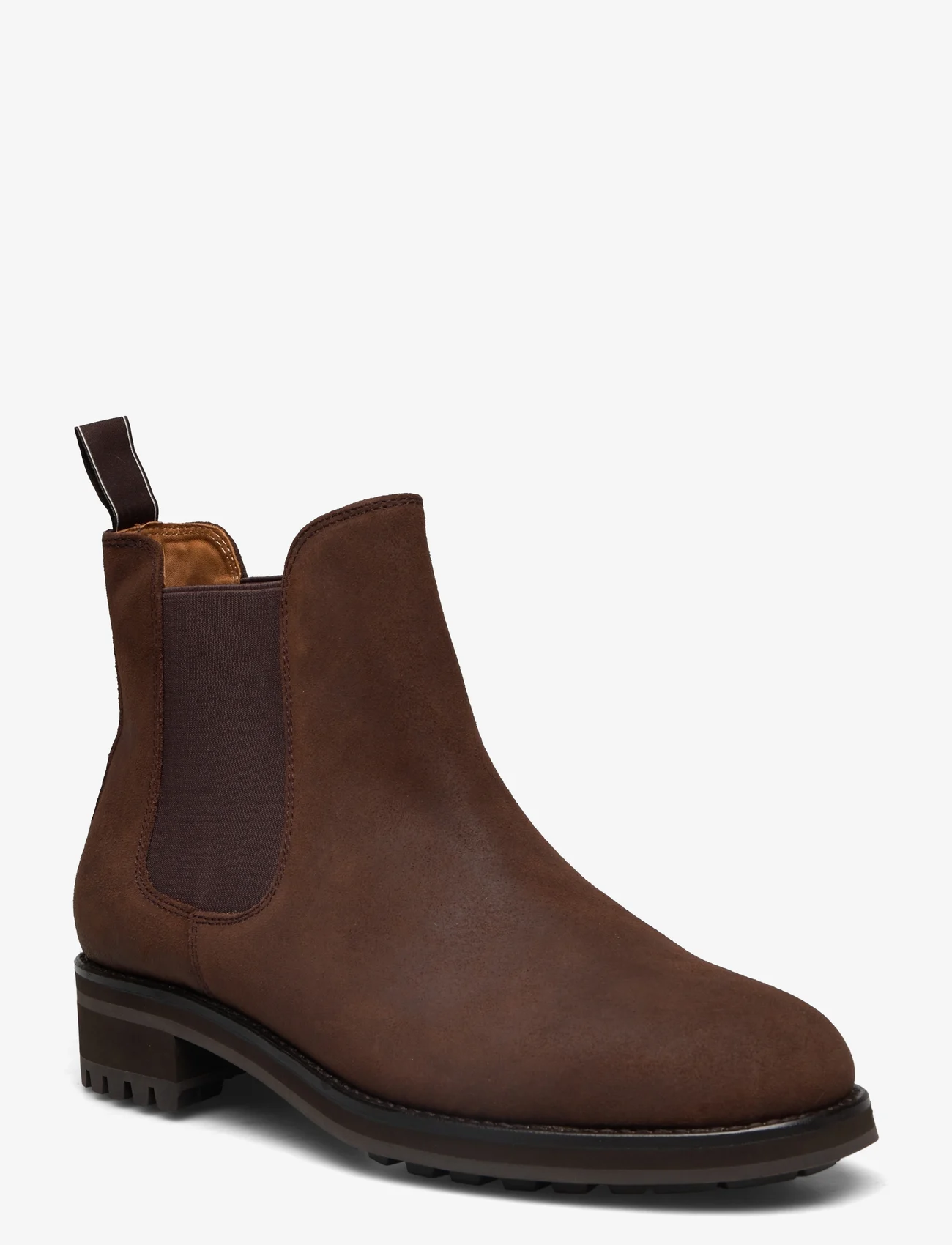Polo Ralph Lauren - Bryson Waxed Suede Chelsea Boot - dzimšanas dienas dāvanas - chocolate brown - 0