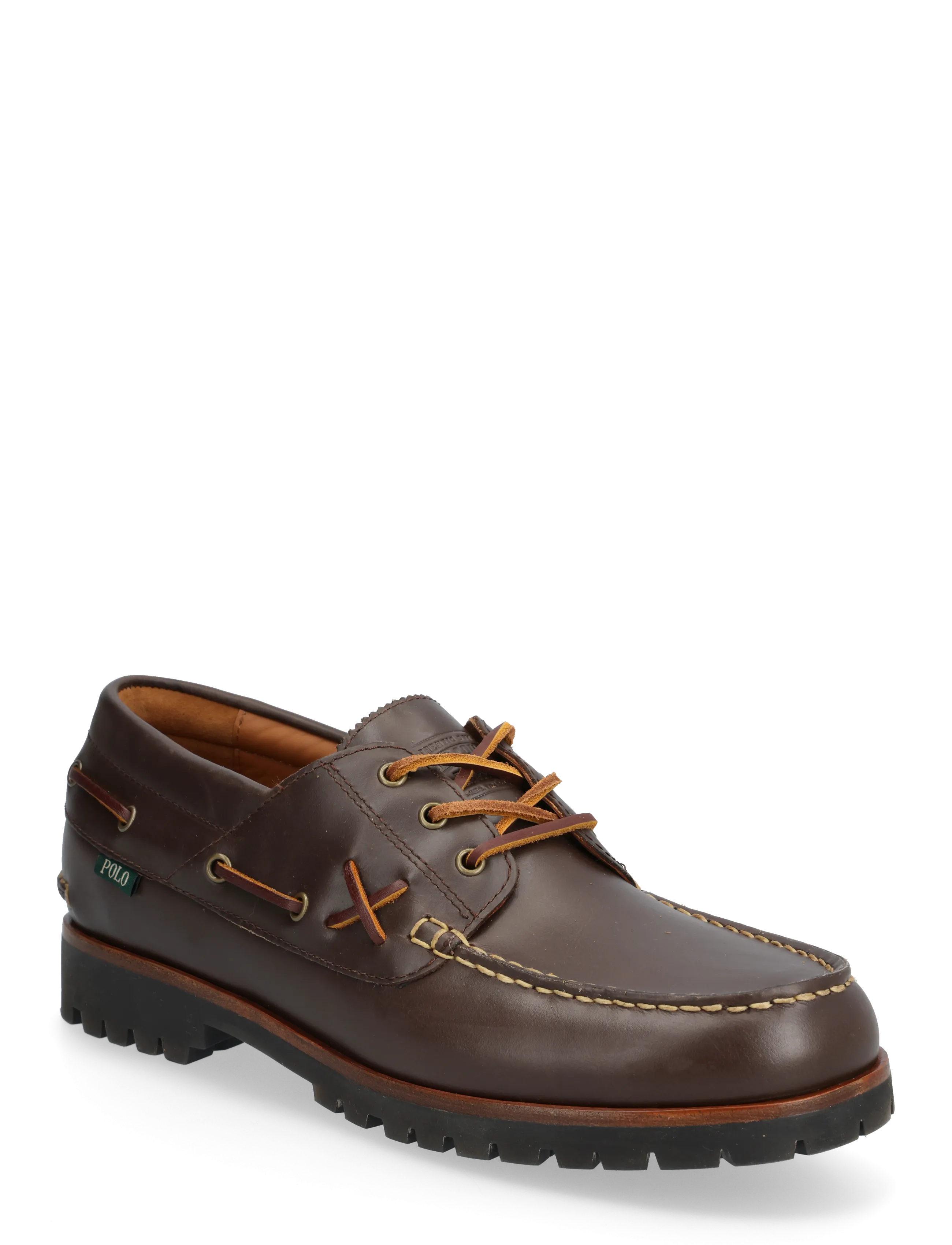 Polo Ralph Lauren Ranger Leather Boat Shoe - Tik mobilioje programėlėje - DK BROWN / brown