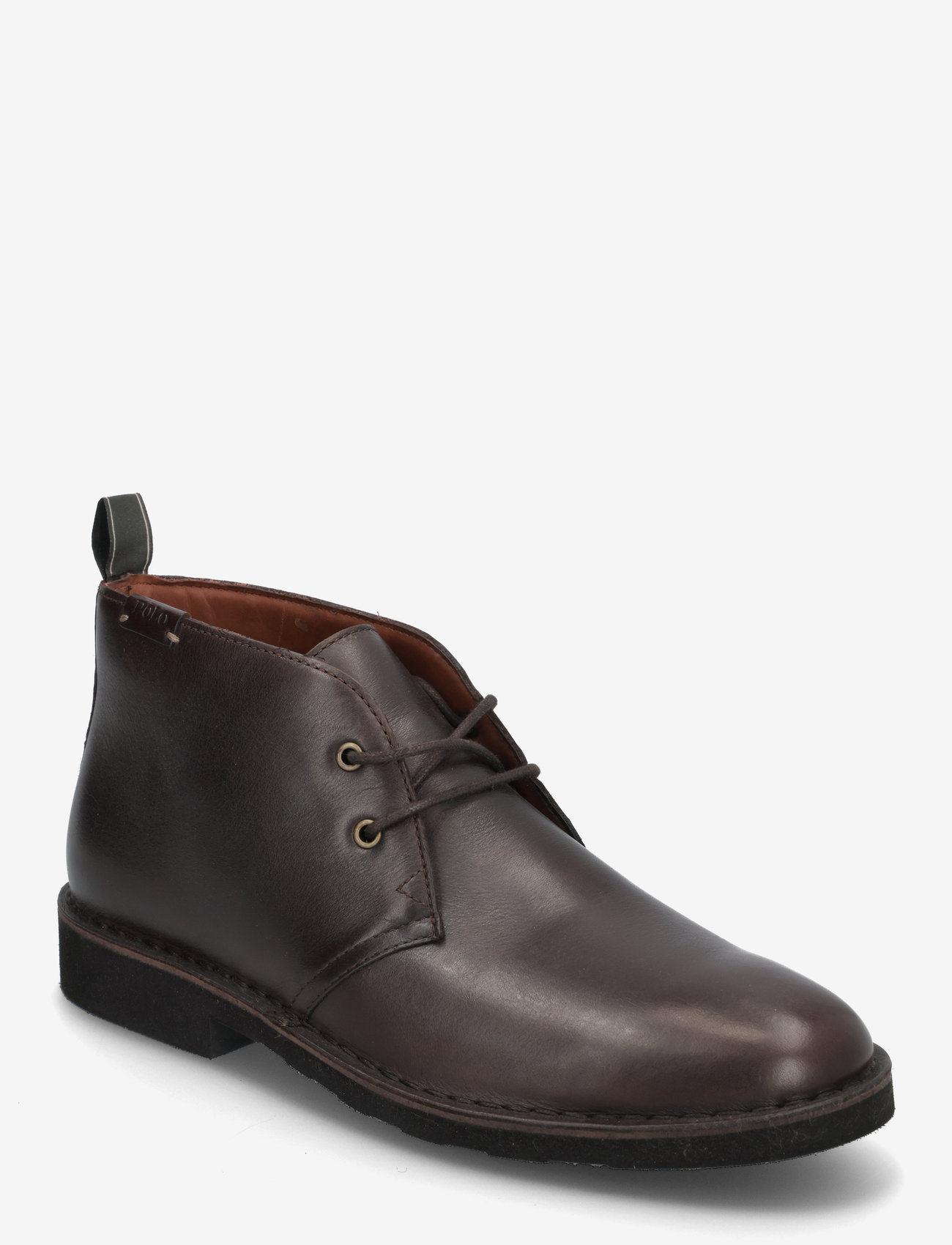 Polo Ralph Lauren - Talan Leather Chukka Boot - chukka boots - dk brown - 0