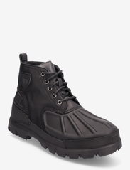 Oslo Low Oxford & Leather Boot - BLACK