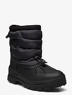 Oslo Quilted Ripstop & Leather Boot - BLACK