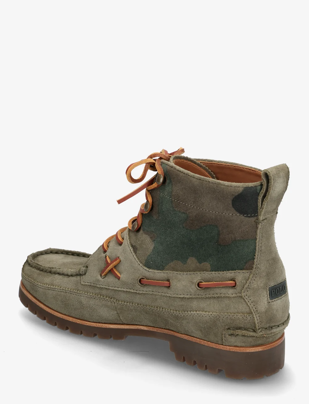 Polo Ralph Lauren Ranger Mid Camo Suede Boot Laced boots Boozt