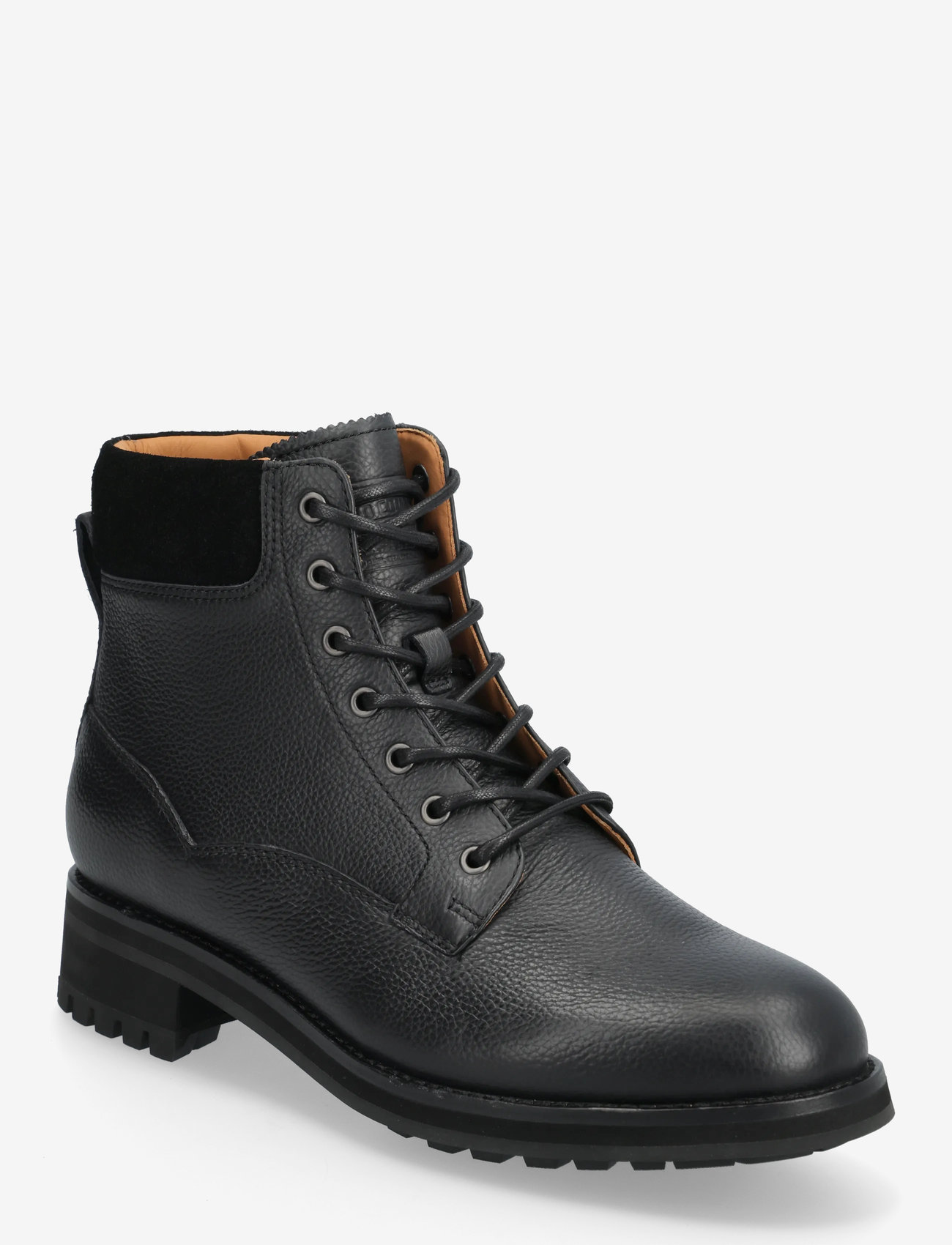 Polo Ralph Lauren - Bryson Mid Leather Field Boot - støvler med snøre - black - 0
