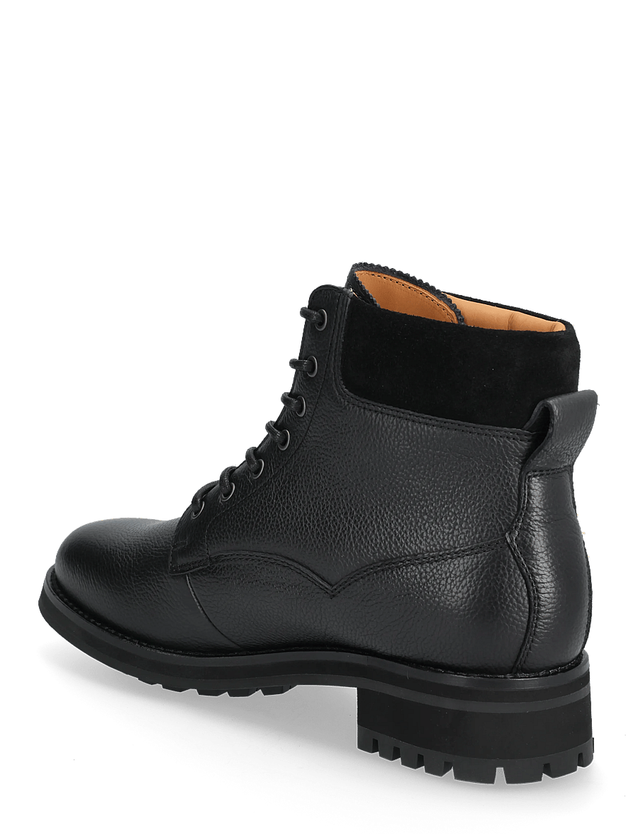 Polo Ralph Lauren - Bryson Mid Leather Field Boot - Šņorējami zābaki - black - 2