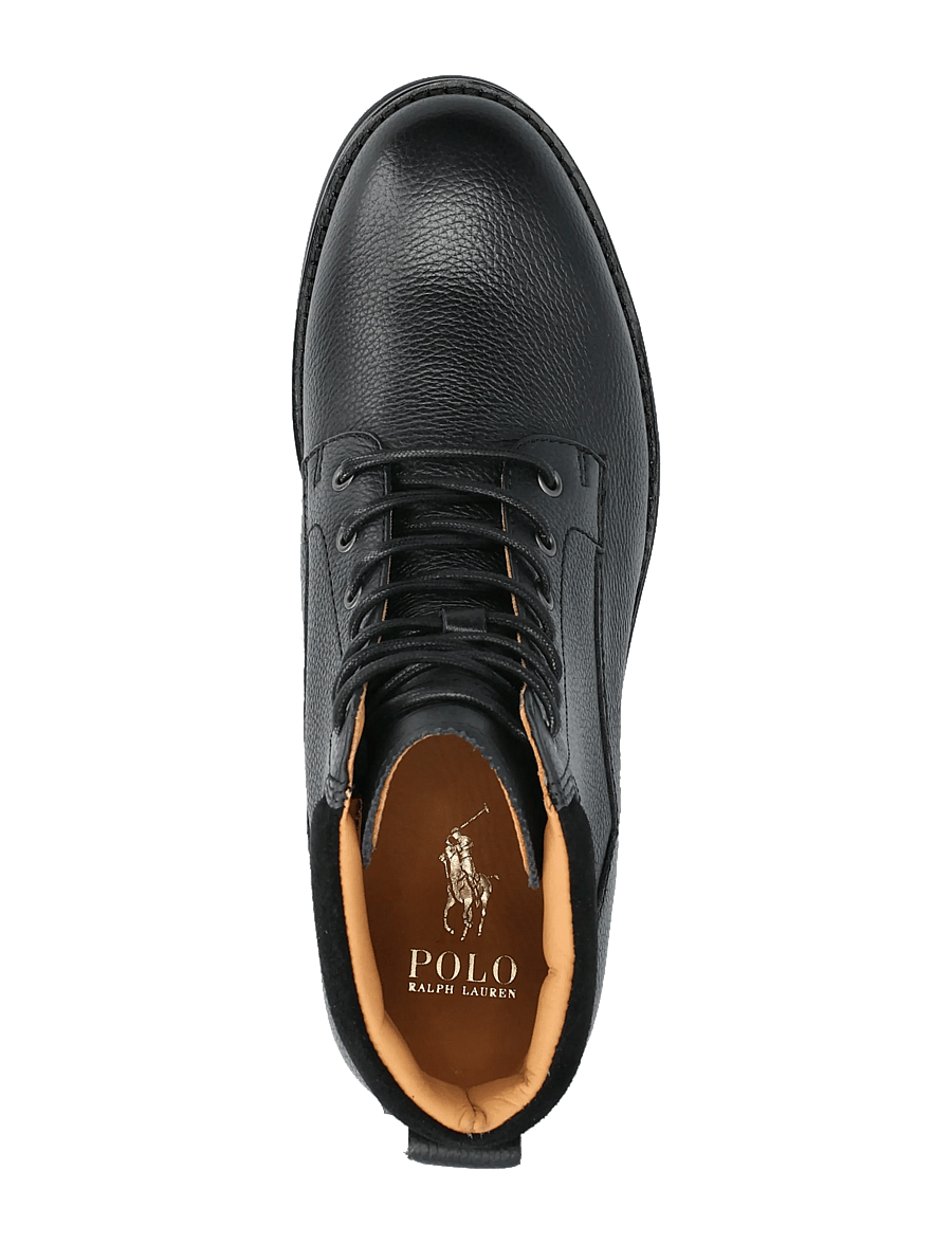 Polo Ralph Lauren - Bryson Mid Leather Field Boot - Šņorējami zābaki - black - 3