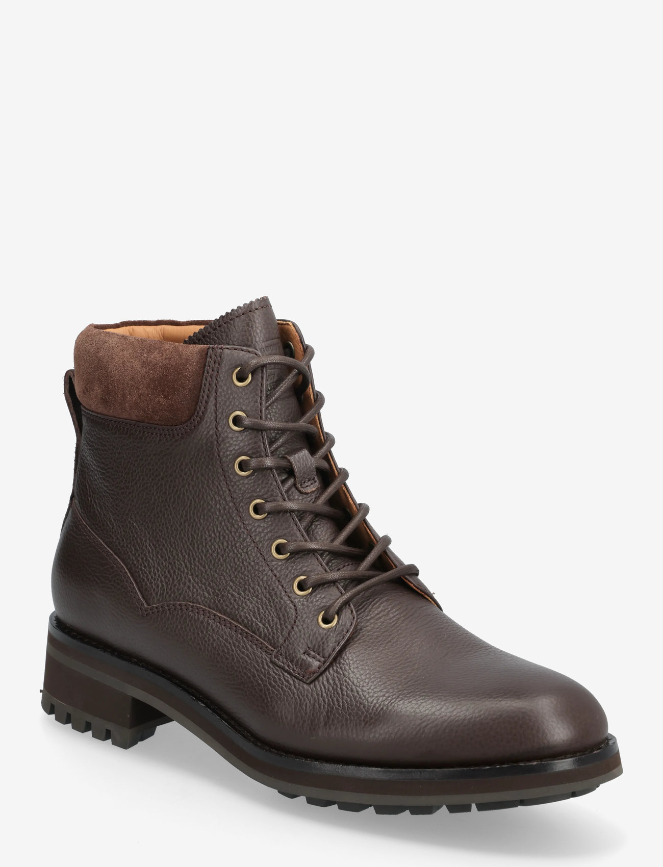 Polo Ralph Lauren - Bryson Mid Leather Field Boot - schnürboots - dark brown - 0