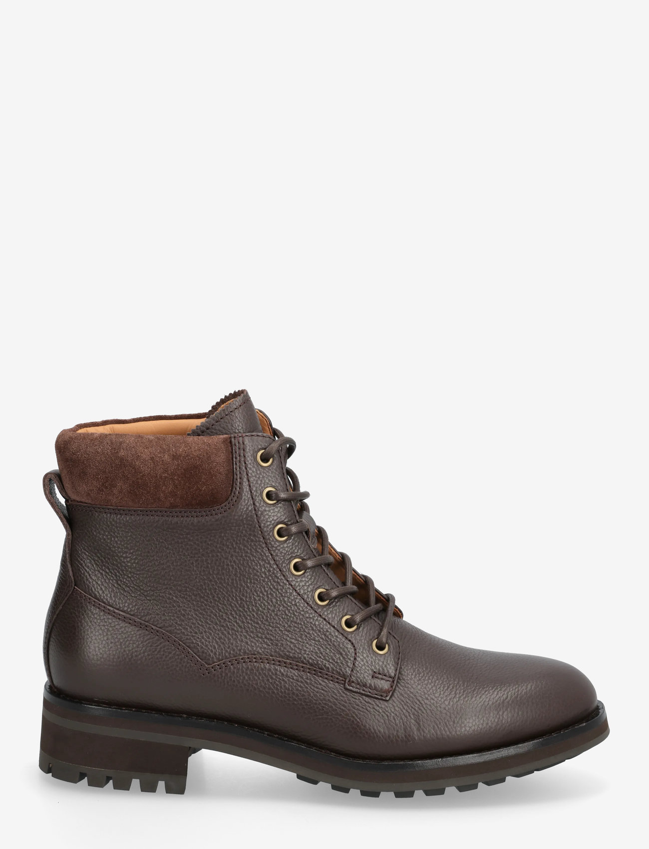 Polo Ralph Lauren - Bryson Mid Leather Field Boot - schnürboots - dark brown - 1