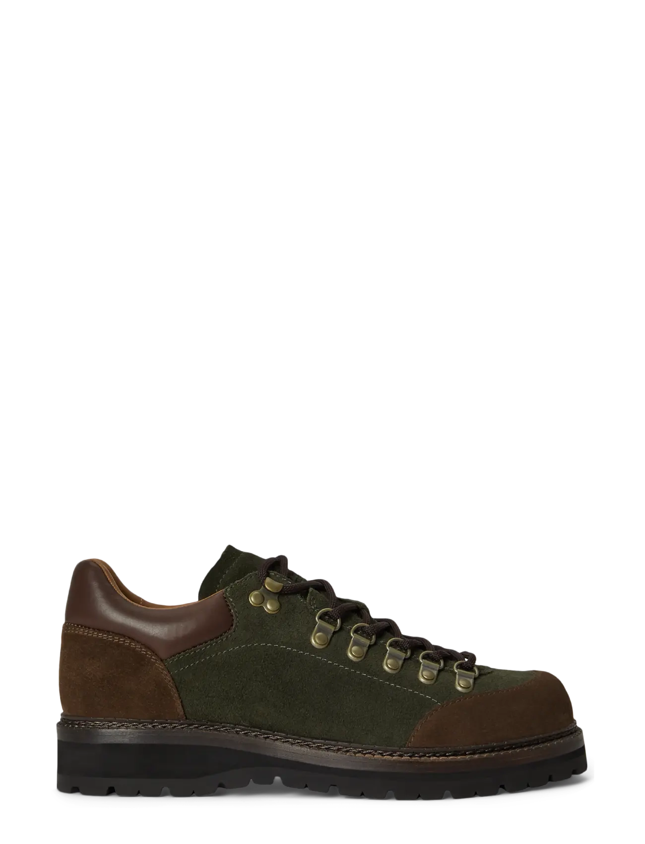Polo Ralph Lauren Alpine Low Suede Trail Shoe - Inspiration - DARK BROWN/ESTATE / khaki/green