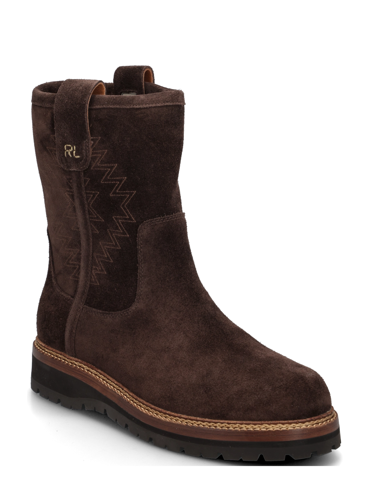Polo Ralph Lauren Alpine Suede Pull-On Boot - Winterstiefel - DARK CHOCOLATE / brown