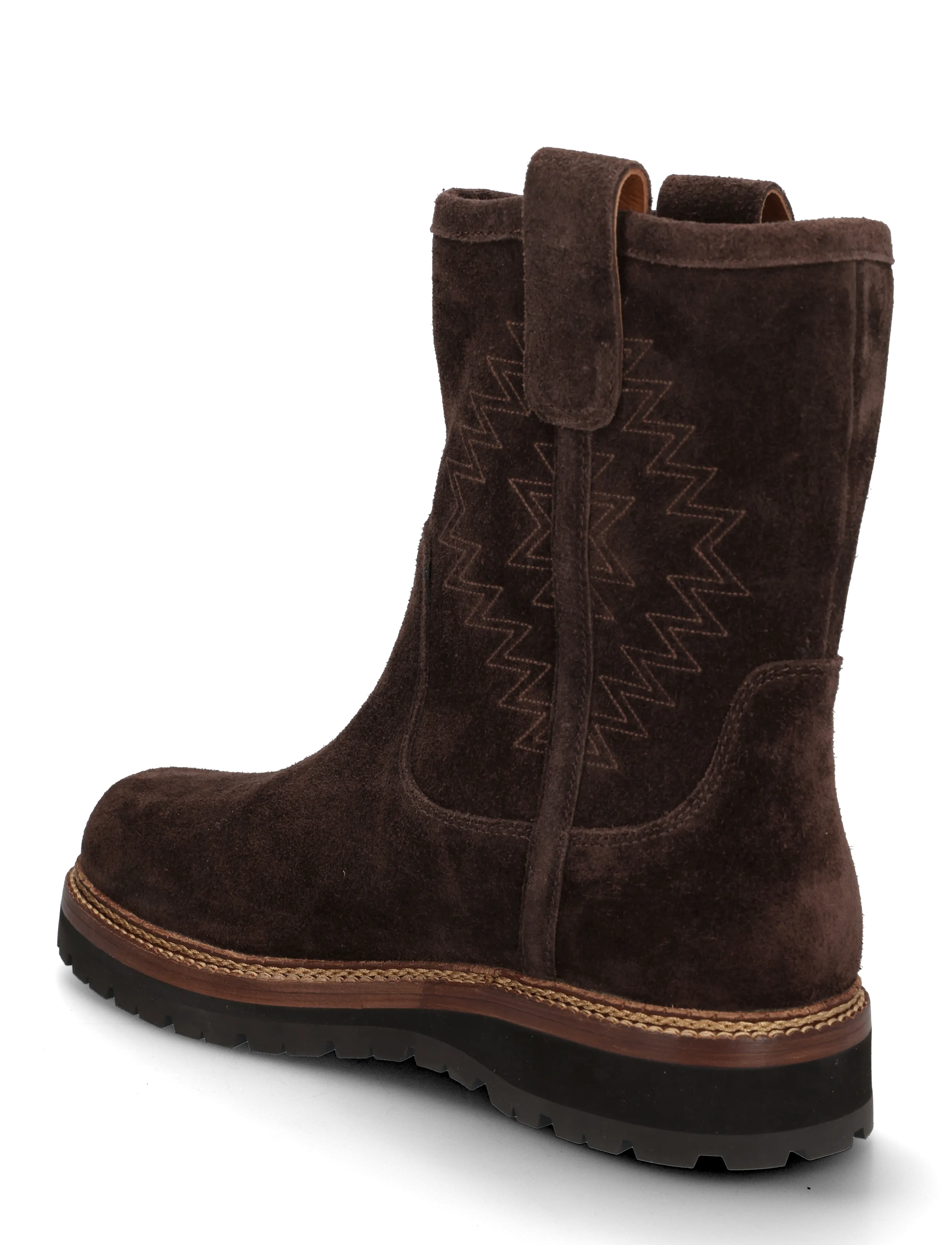 Polo Ralph Lauren - Alpine Suede Pull-On Boot - boots - dark chocolate - 1