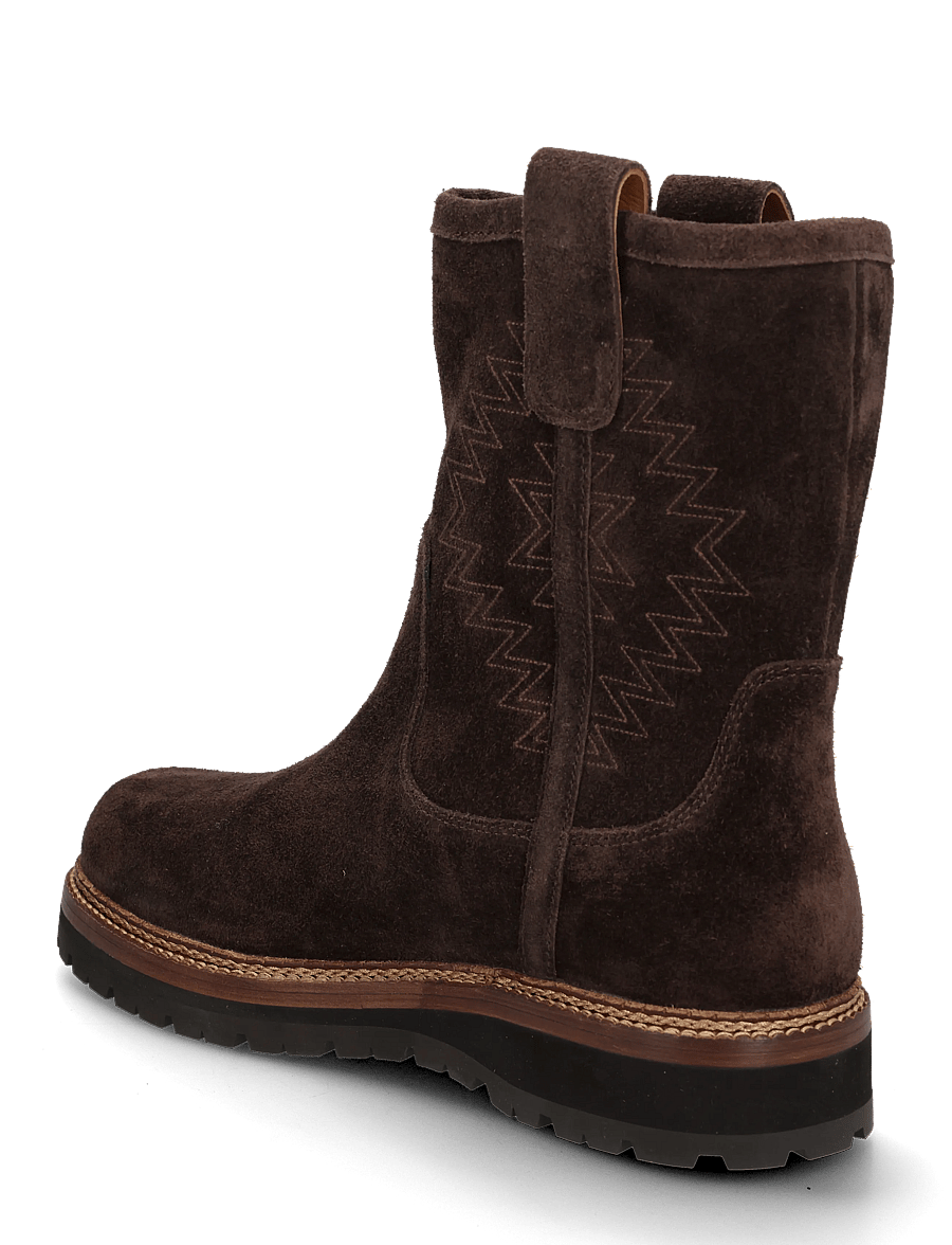 Polo Ralph Lauren - Alpine Suede Pull-On Boot - boots - dark chocolate - 1
