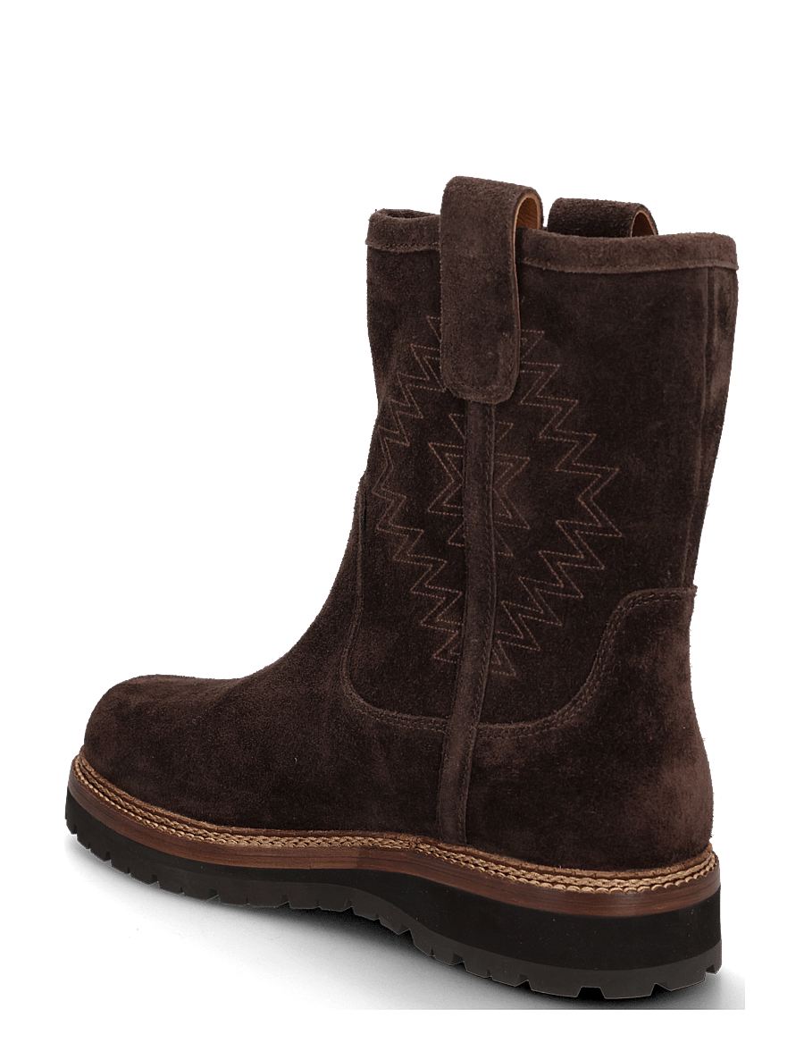 Polo Ralph Lauren - Alpine Suede Pull-On Boot - boots - dark chocolate - 1