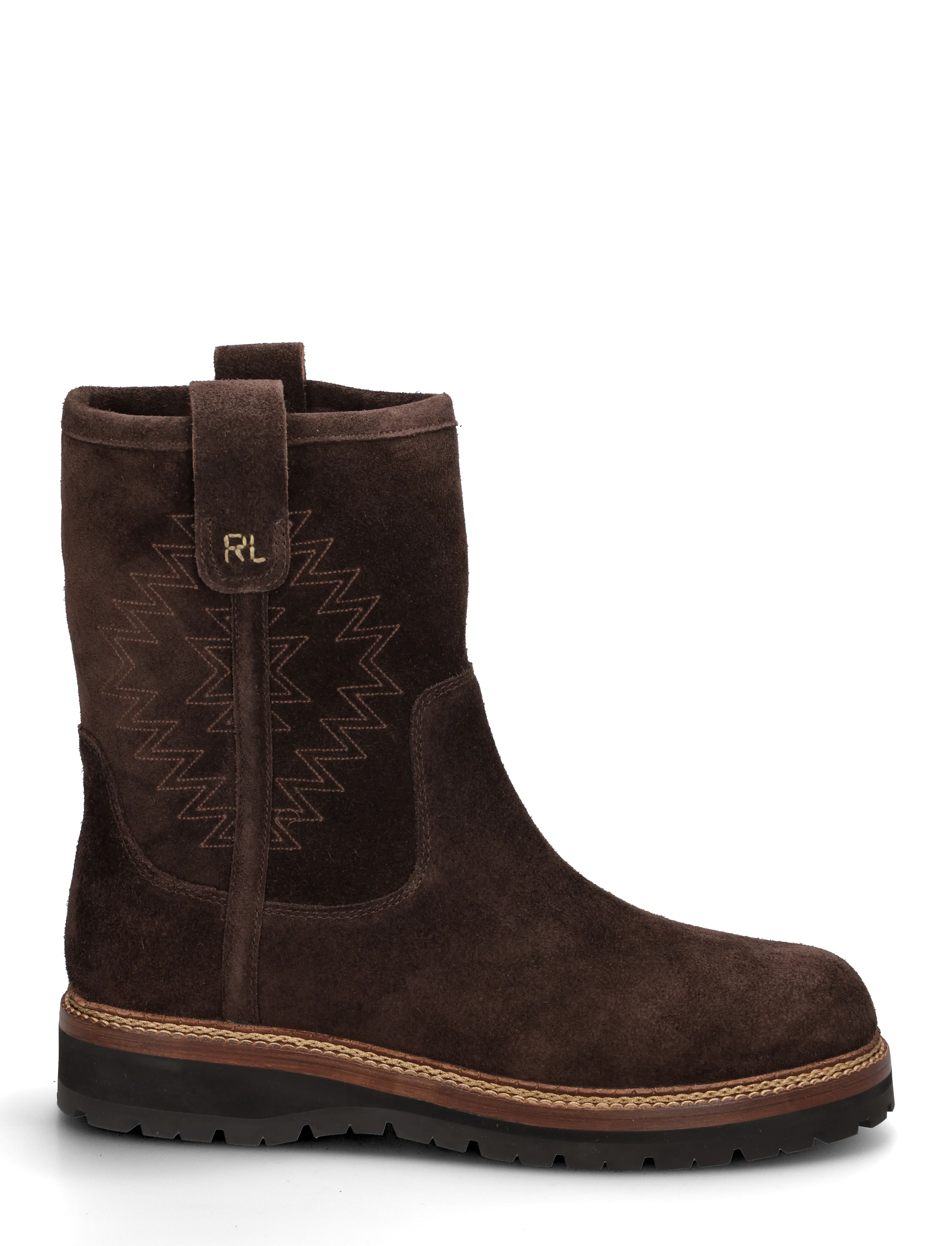 Polo Ralph Lauren - Alpine Suede Pull-On Boot - boots - dark chocolate - 2