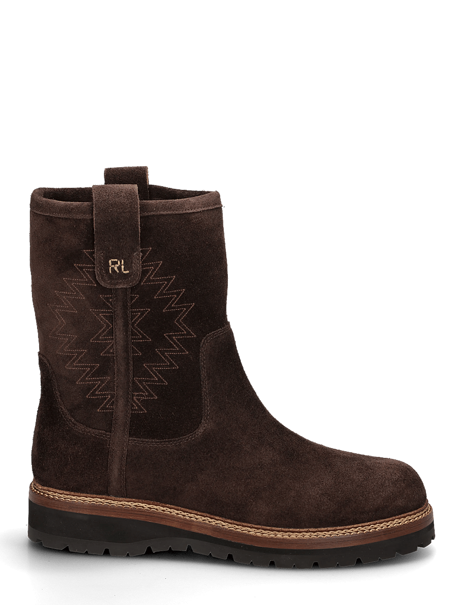 Polo Ralph Lauren - Alpine Suede Pull-On Boot - boots - dark chocolate - 2