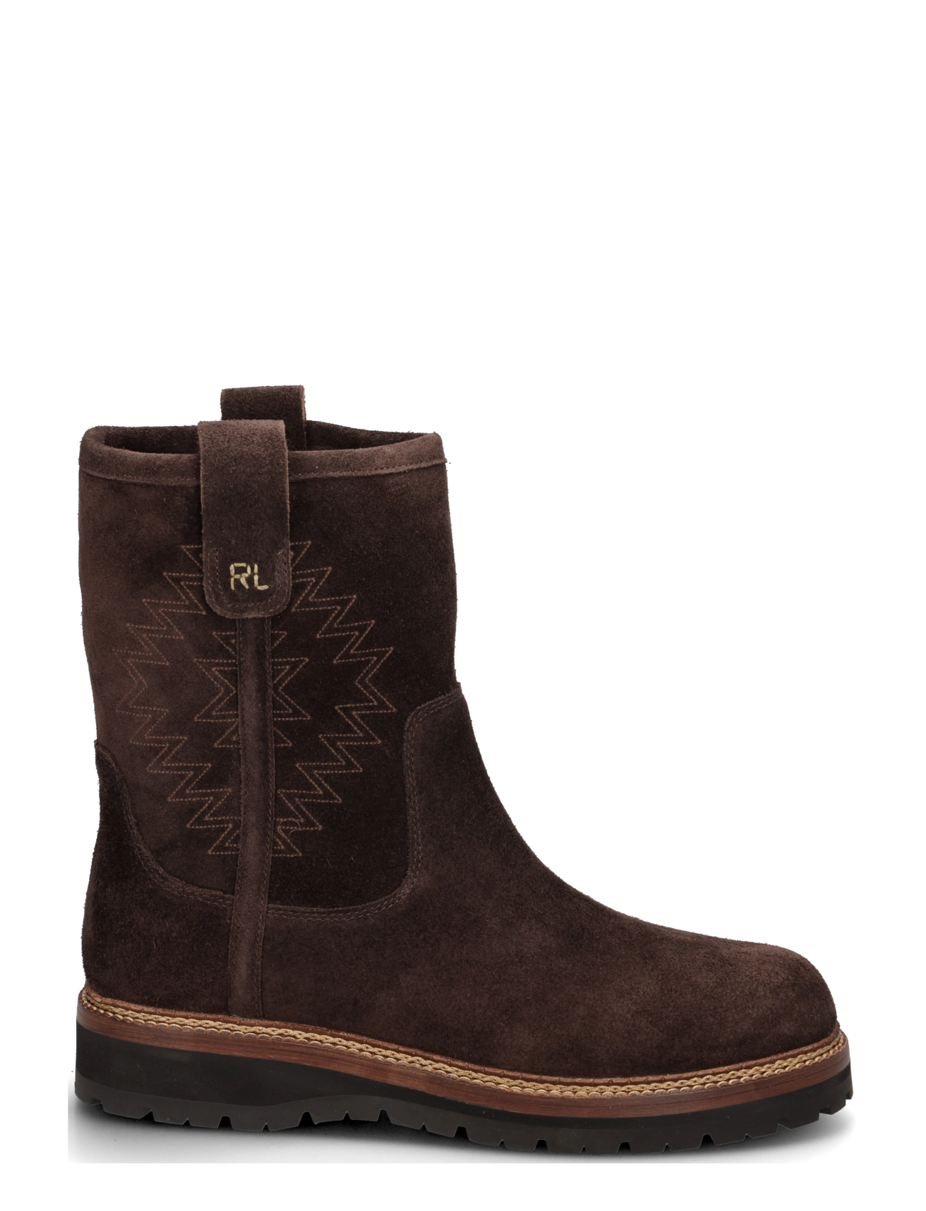 Polo Ralph Lauren - Alpine Suede Pull-On Boot - boots - dark chocolate - 2