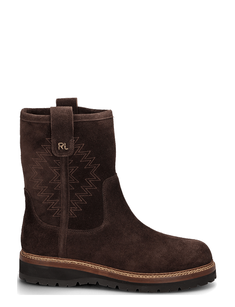 Polo Ralph Lauren - Alpine Suede Pull-On Boot - boots - dark chocolate - 2